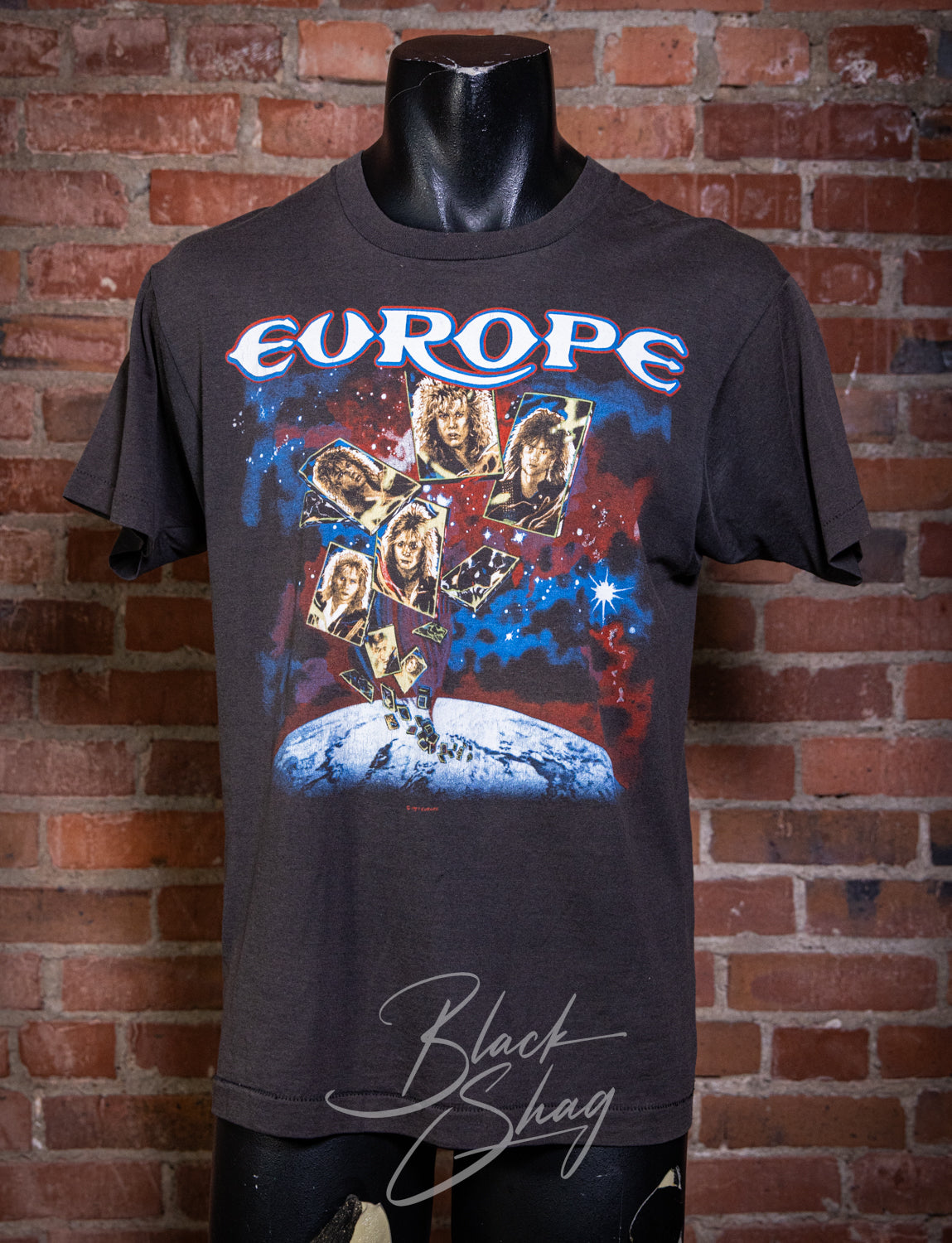 Vintage 1987 Europe The Final Countdown Concert T Shirt Medium