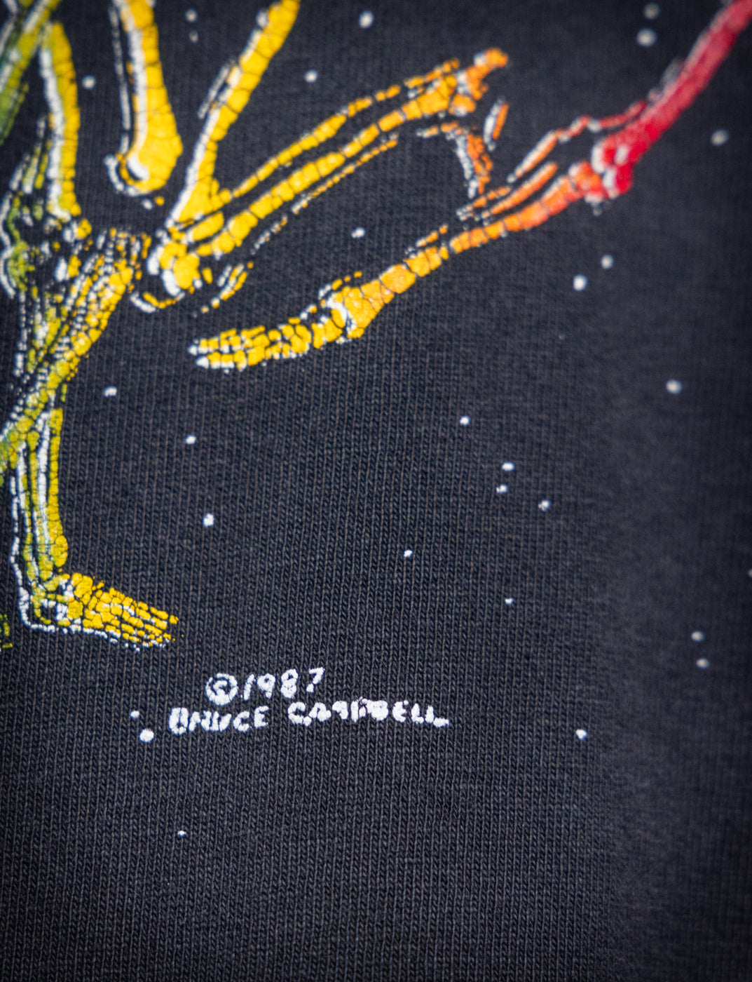 Vintage 1987 Grateful Dead Dancing Skeletons Concert T Shirt XL