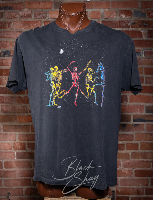 Vintage 1987 Dancing Skeletons Graphic T Shirt XL