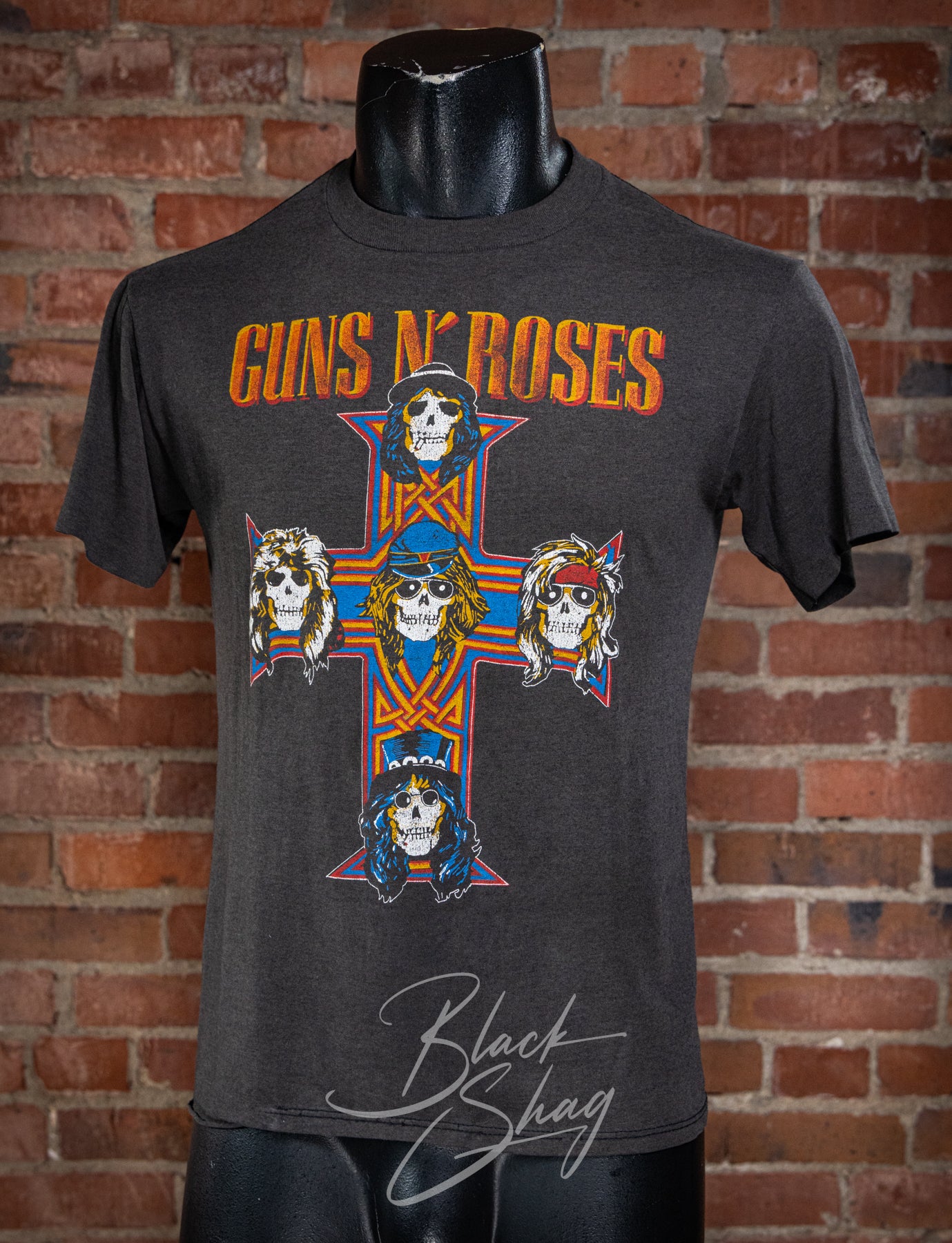 Vintage 1987 Guns N' Roses Appetite For Destruction Concert T Shirt Front