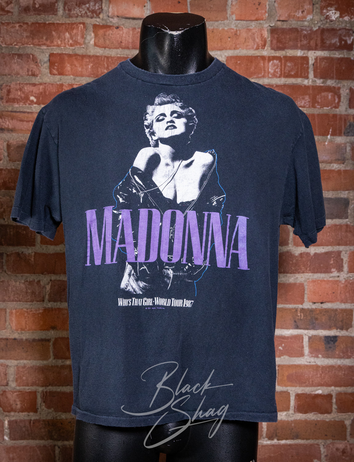 Vintage 1987 Madonna Who's That Girl World Tour Concert T Shirt XL