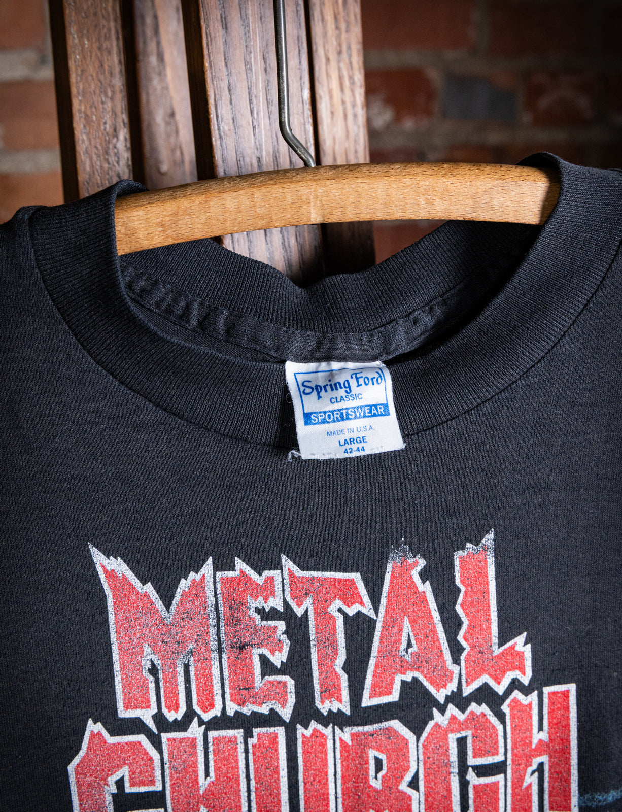 Vintage 1987 Metal Church Start The Fire Concert T Shirt Small