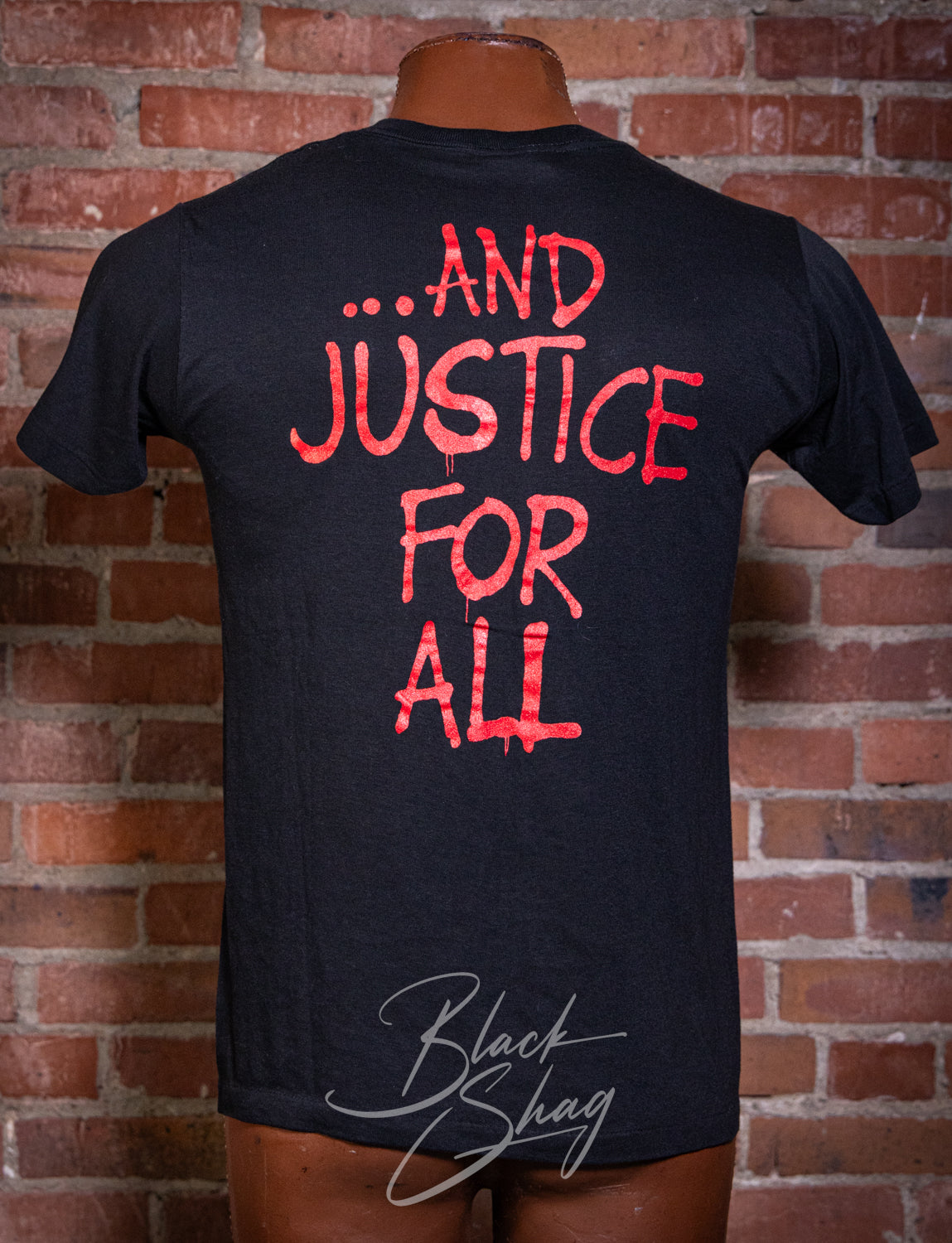 Vintage 1988 Metallica And Justice For All Concert T Shirt Medium