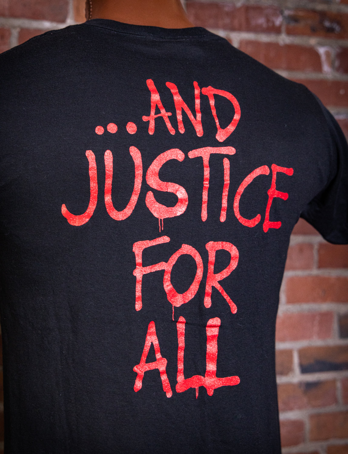 Vintage 1988 Metallica And Justice For All Concert T Shirt Medium