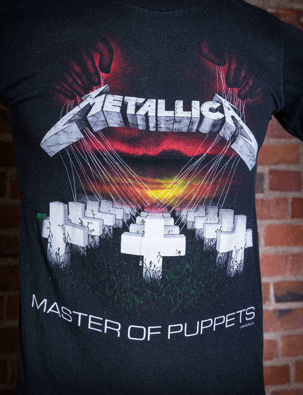 Vintage 1987 Metallica Master of Puppets Concert T Shirt XS