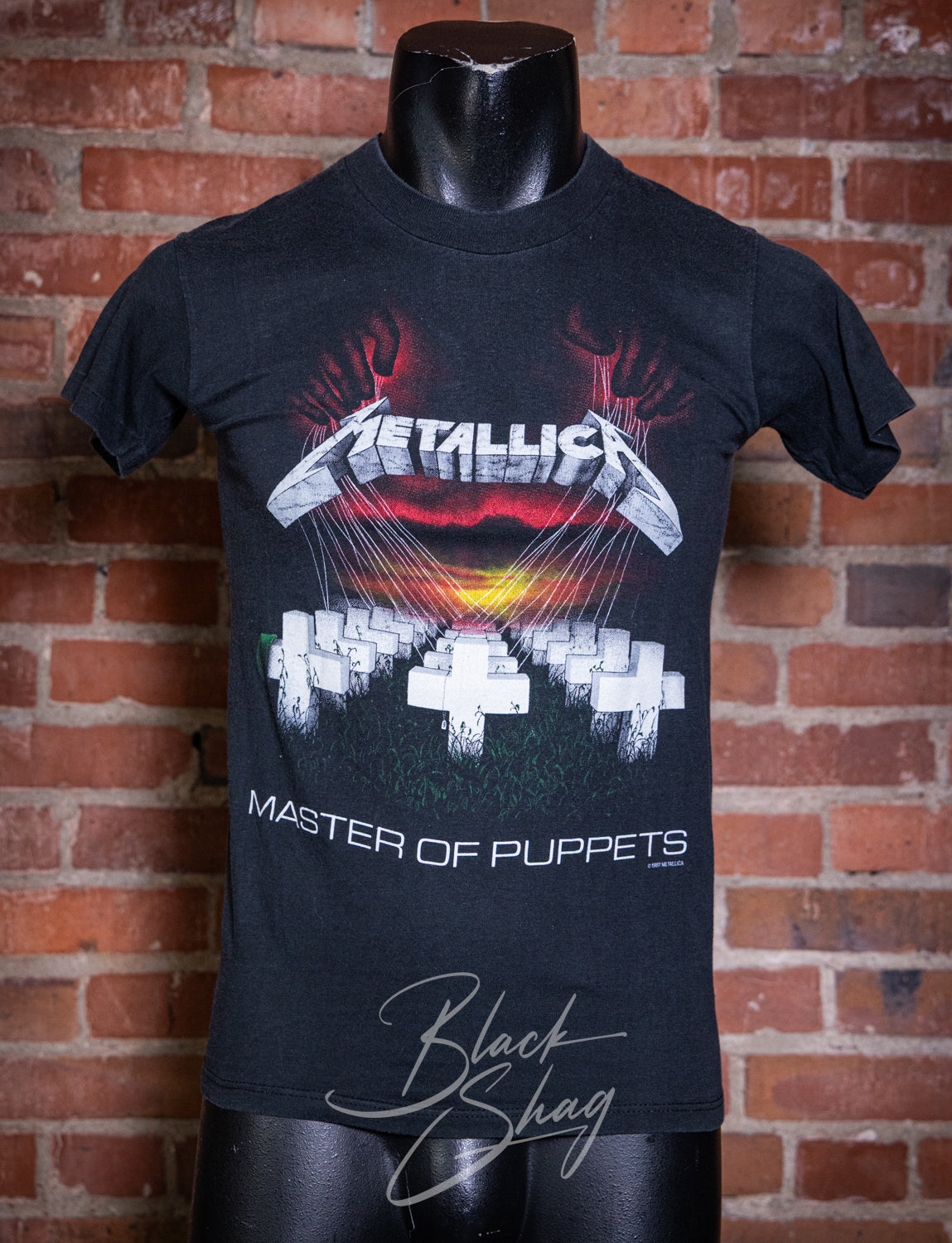 Vintage 1987 Metallica Master of Puppets Concert T Shirt XS