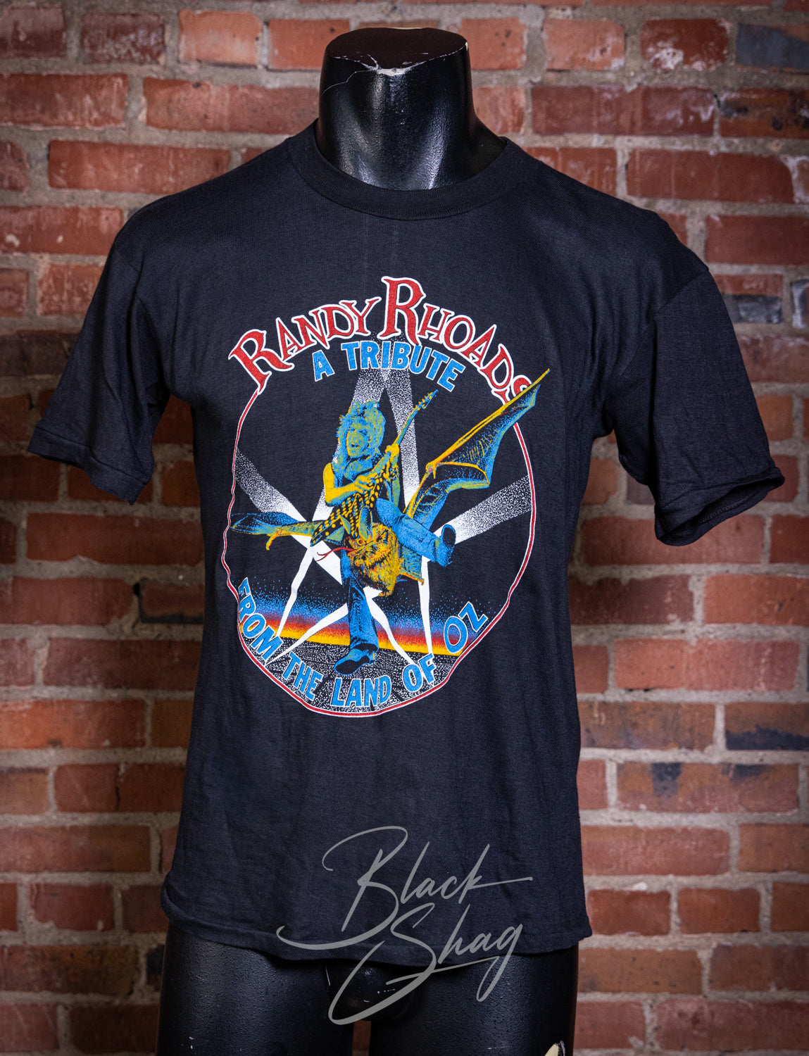 Vintage 1987 Randy Rhoads A Tribute from the Land of Oz Parking Lot Concert T Shirt Medium