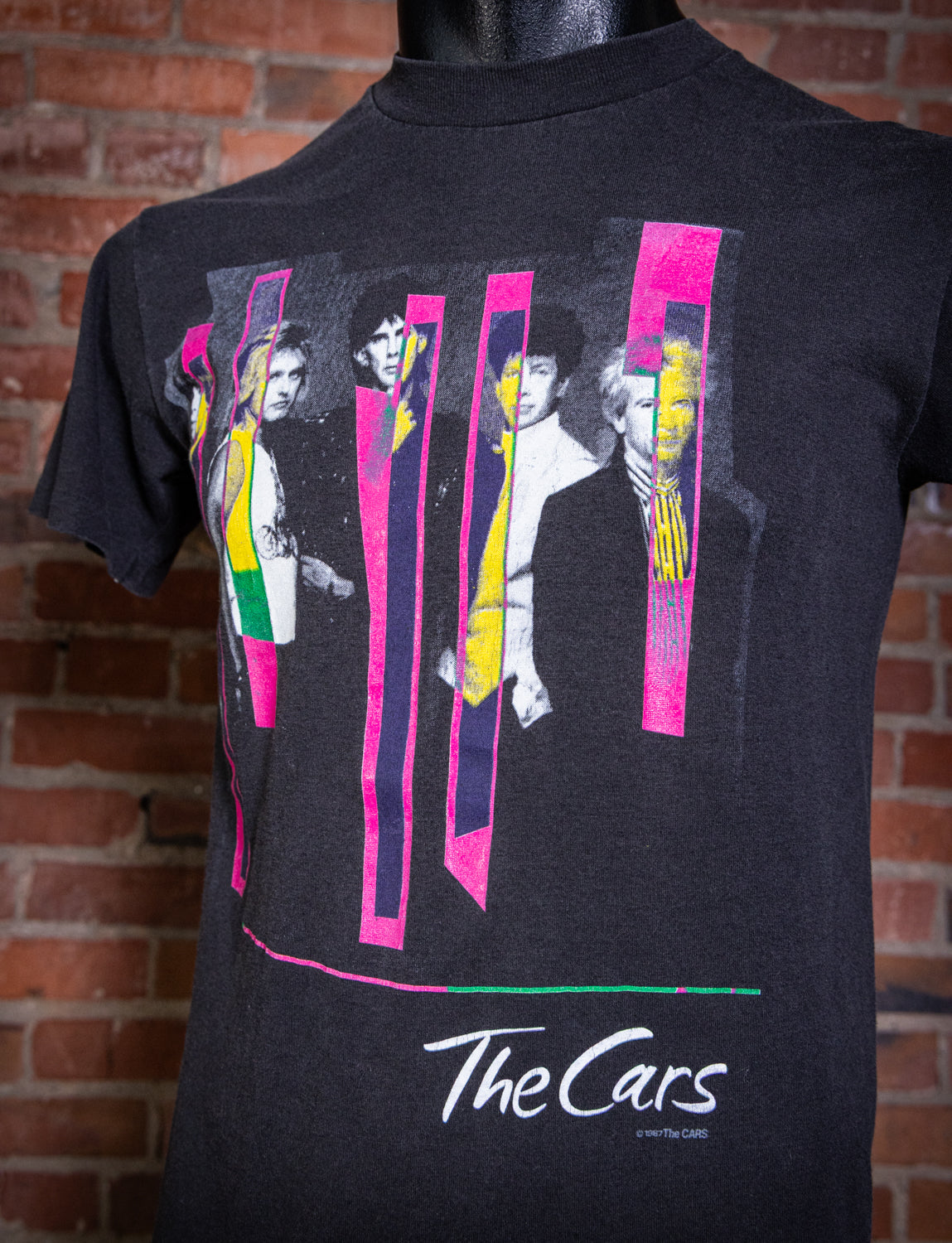 Vintage 1987 The Cars Neon Wrench Concert T Shirt Small