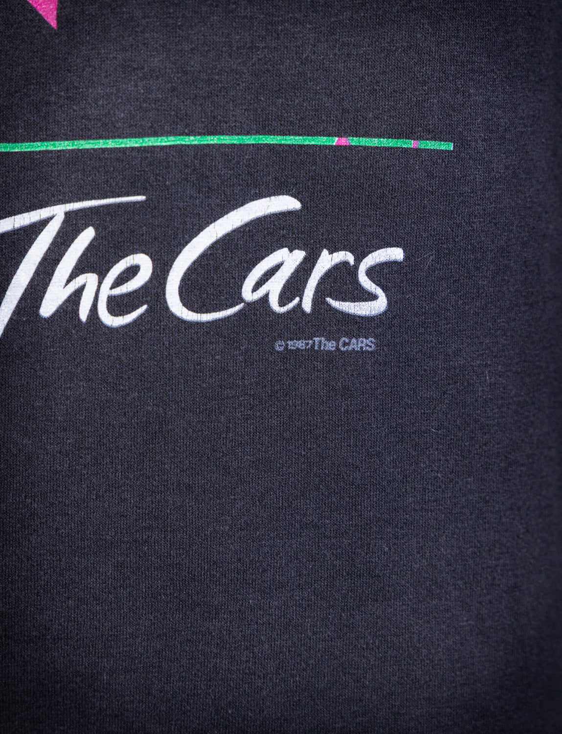 Vintage 1987 The Cars Neon Wrench Concert T Shirt Small