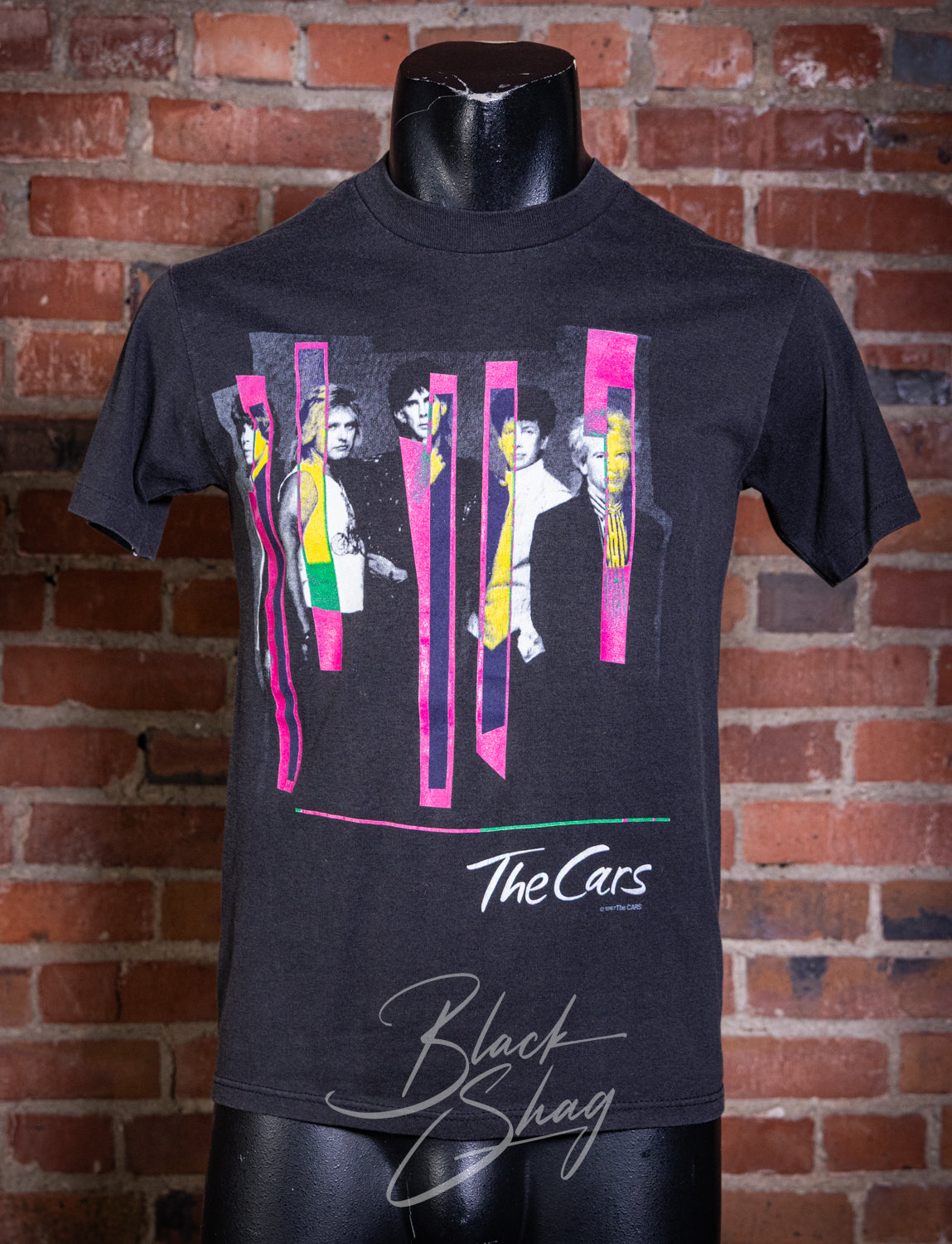 Vintage 1987 The Cars Neon Wrench Concert T Shirt Small