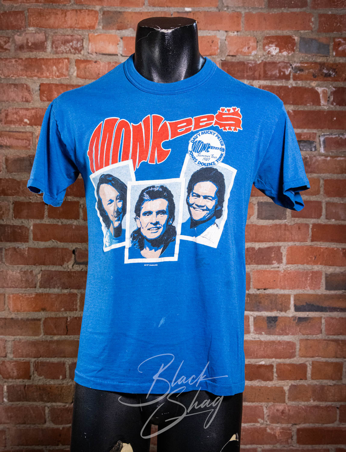 Vintage 1987 The Monkees Summer Tour Concert T Shirt Small