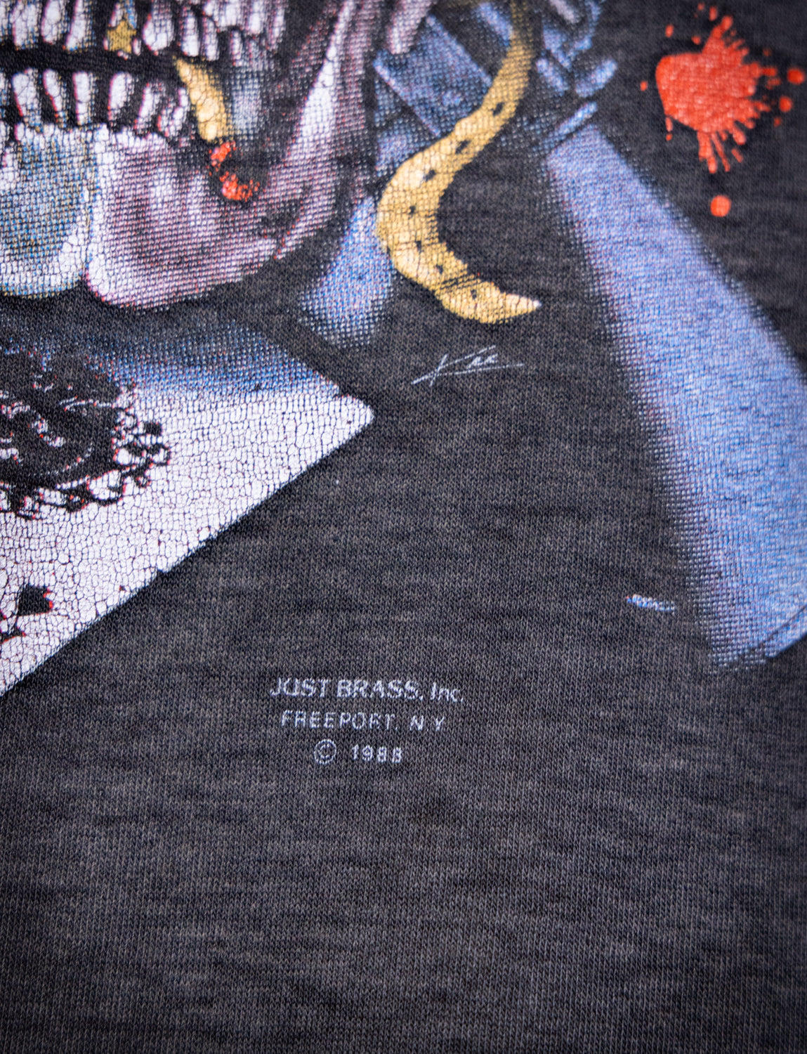 Vintage 1988 Born to Kill Graphic T Shirt Large