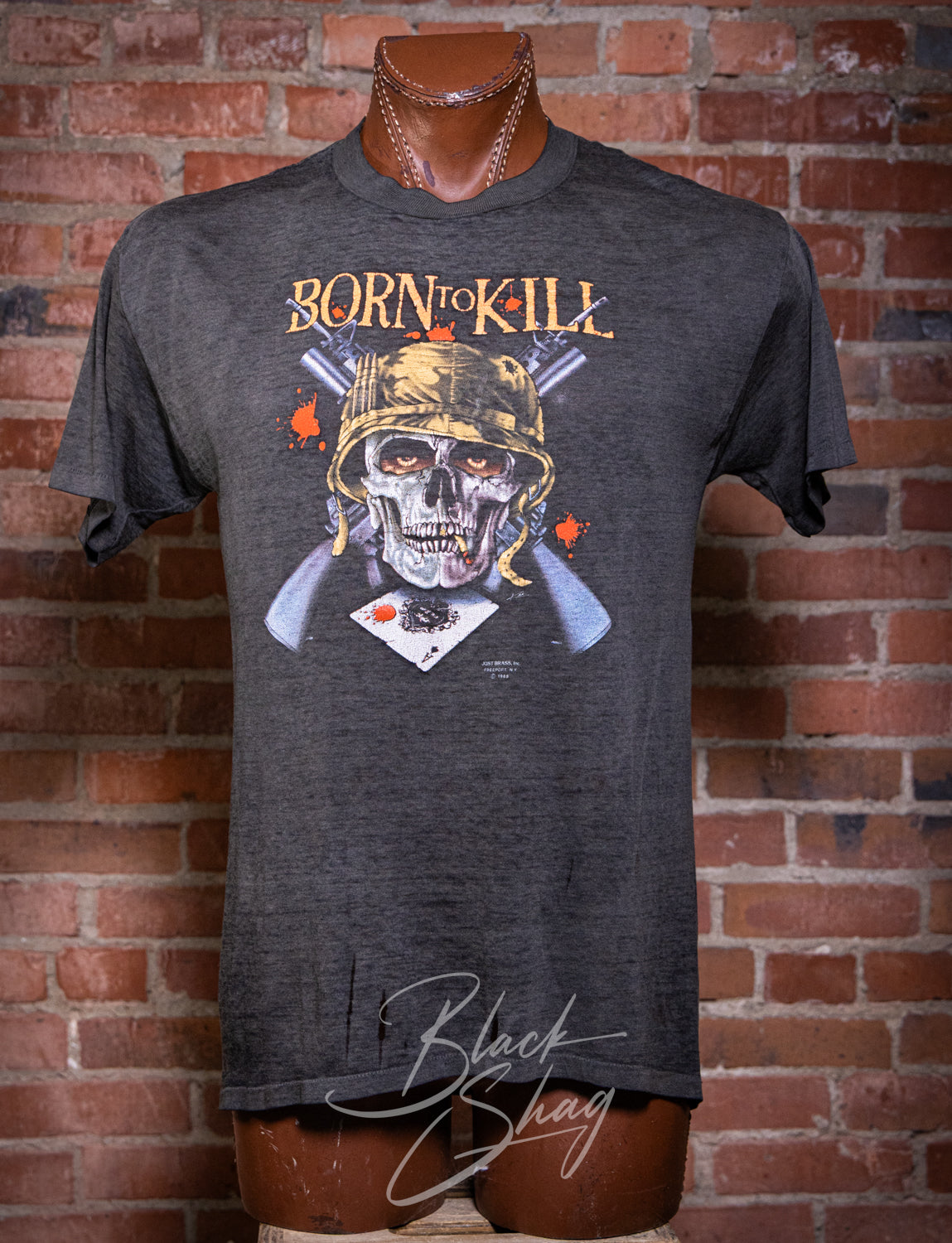 Vintage 1988 Born to Kill Graphic T Shirt Large