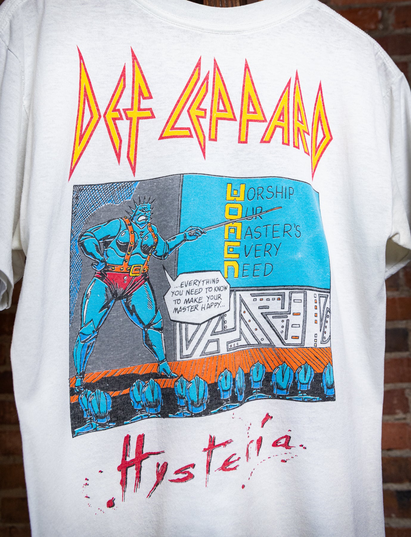 Vintage 1988 Def Leppard Women of Doom Concert T Shirt Medium