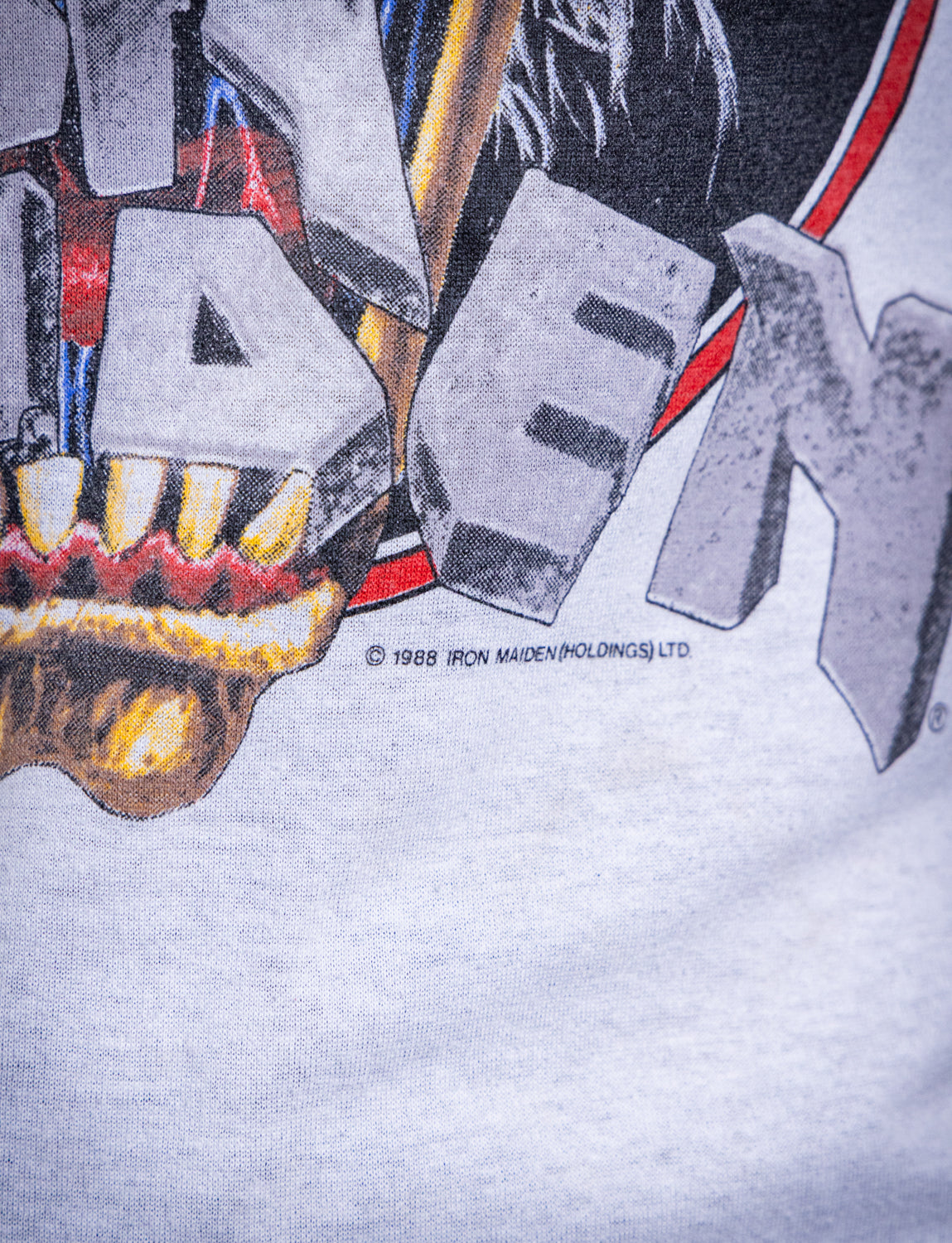 Vintage 1988 Iron Maiden Seventh Son of a Seventh Son Concert T Shirt Small
