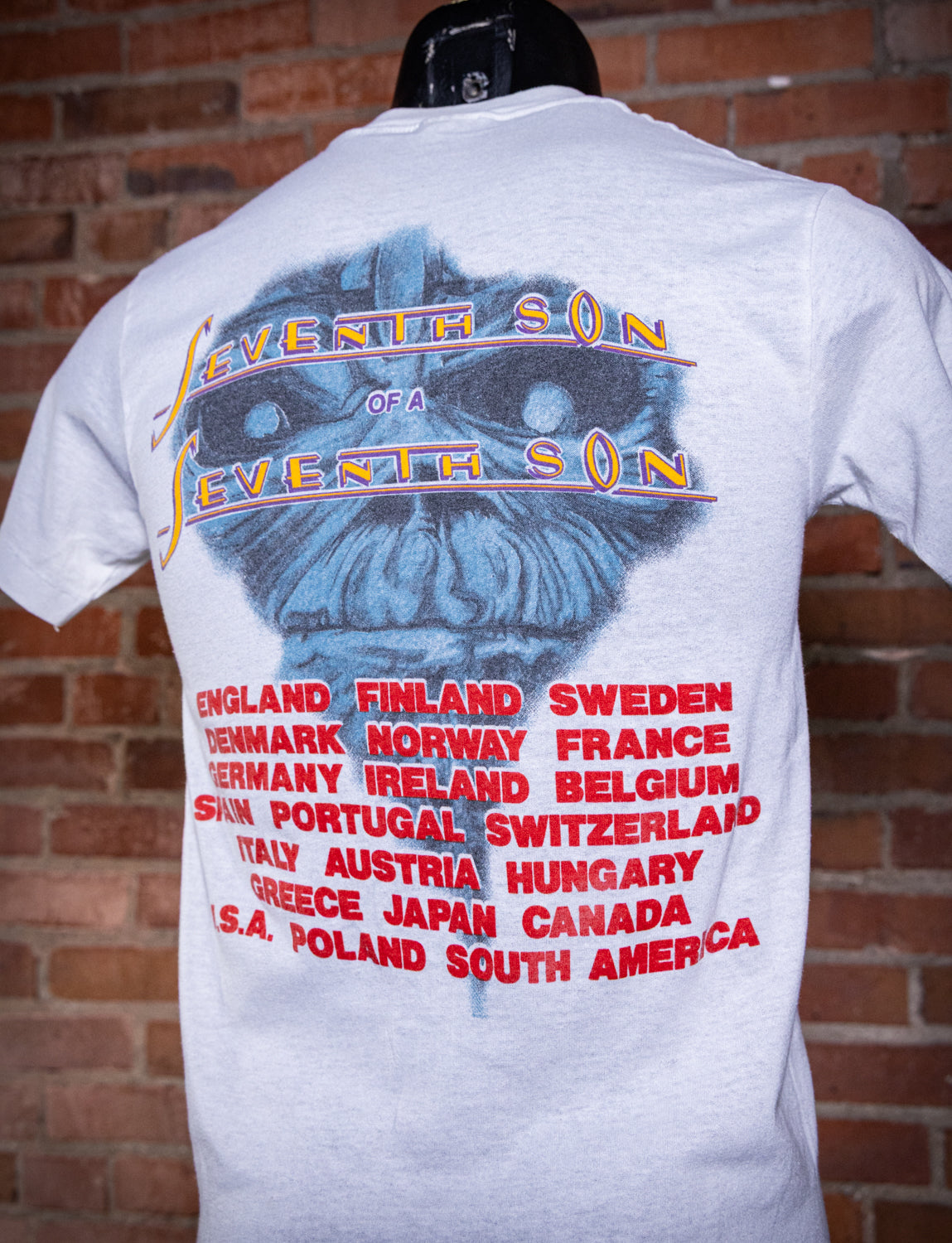 Vintage 1988 Iron Maiden Seventh Son of a Seventh Son Concert T Shirt Small