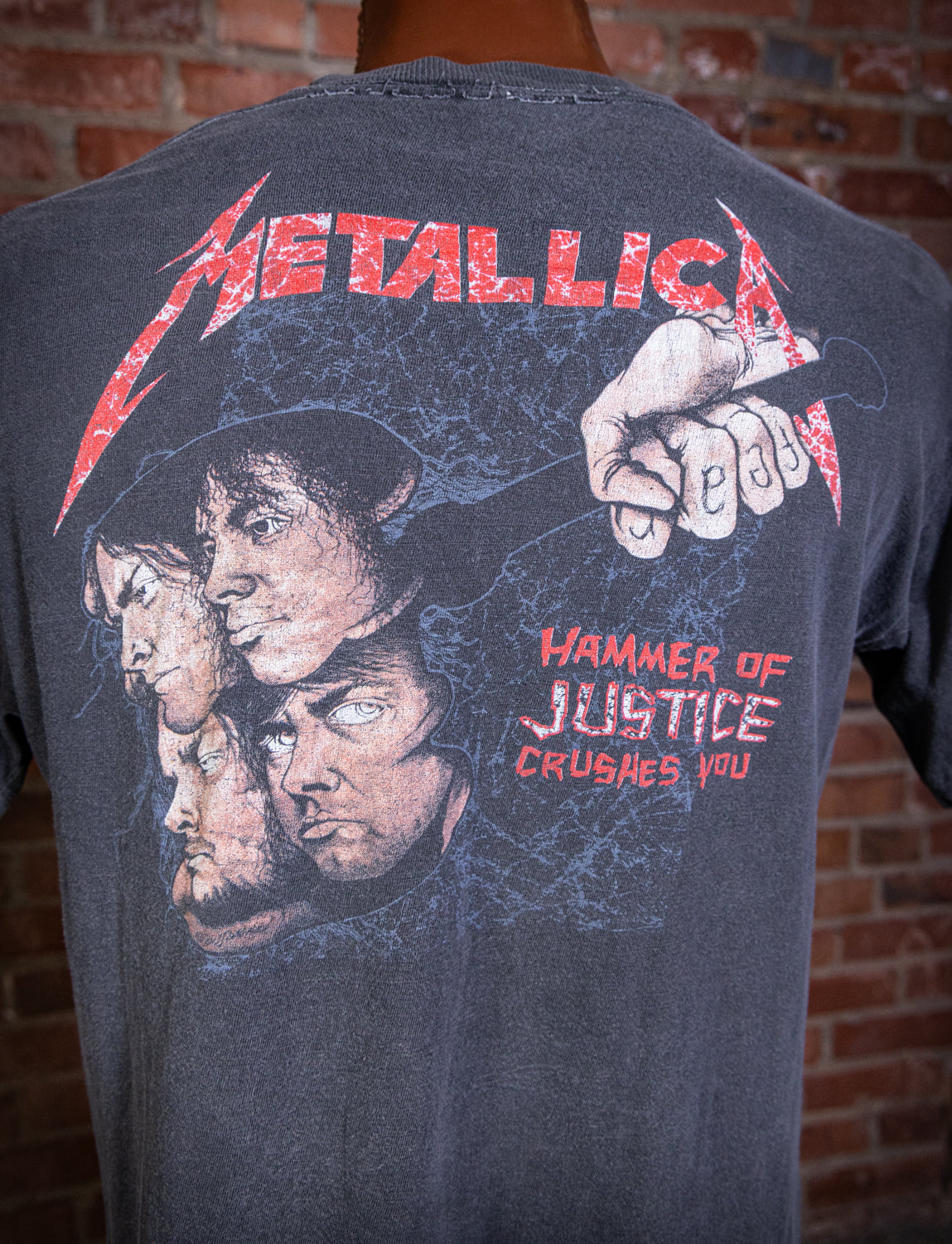 Vintage 1988 Metallica And Justice for All Concert T Shirt XL