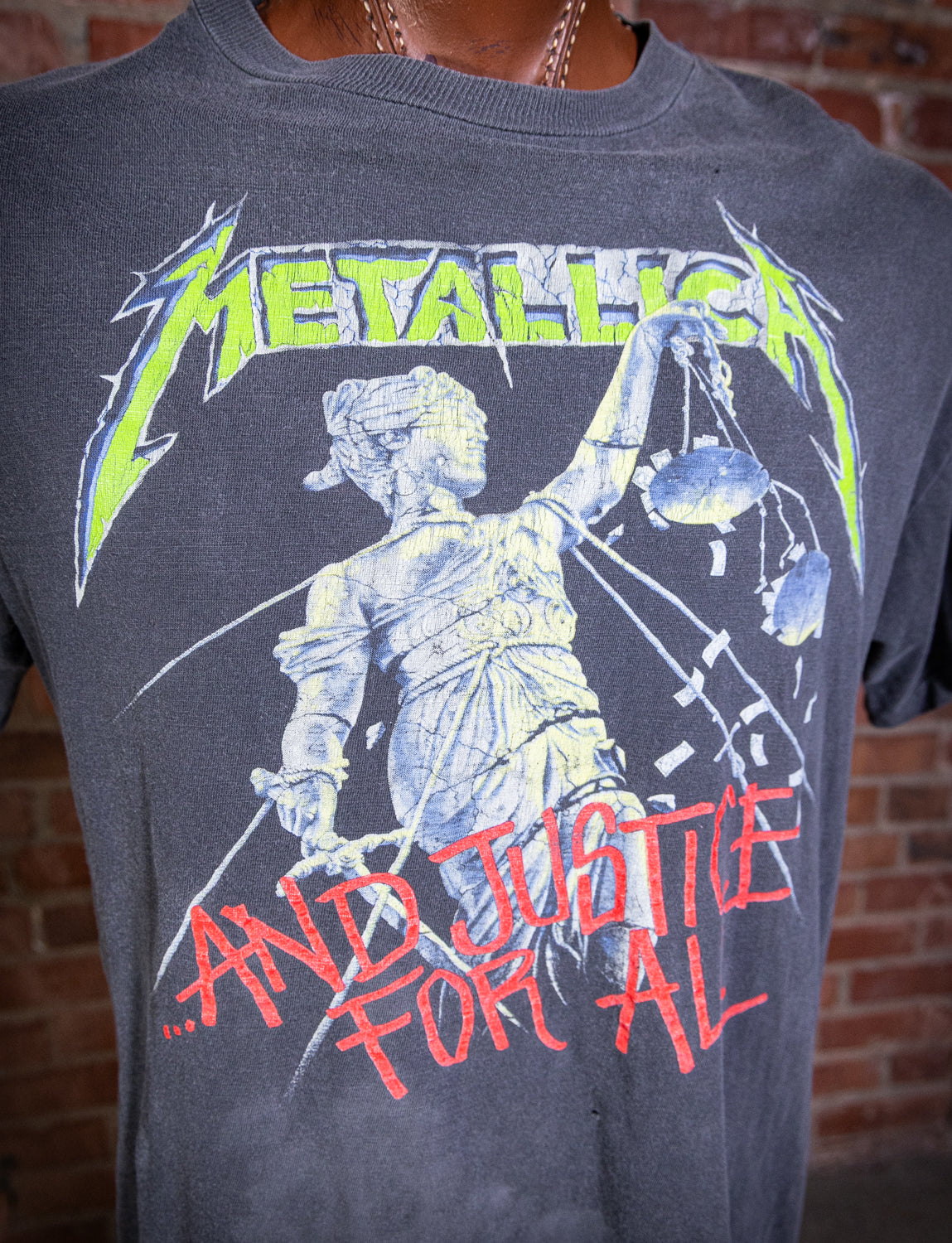 Vintage 1988 Metallica And Justice for All Concert T Shirt XL
