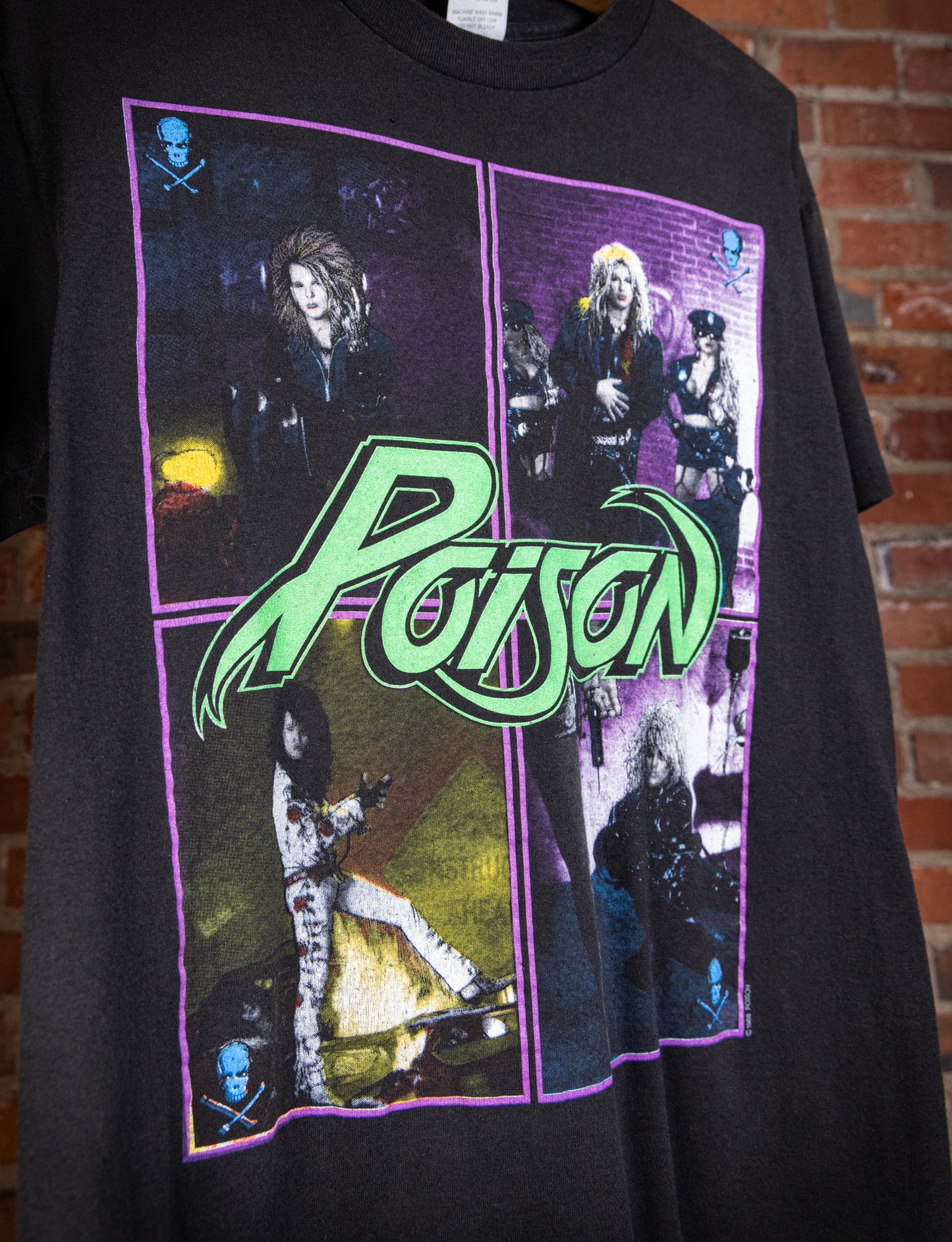 Vintage 1988 Poison Open Up and Say Ahhh Concert T Shirt Medium