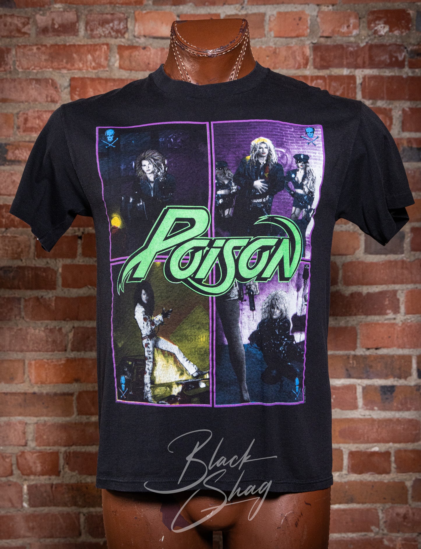 Vintage 1988 Poison Open Up and Say Ahhh Concert T Shirt Medium