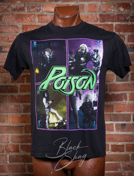 Vintage 1988 Poison Open Up and Say Ahhh Concert T Shirt Medium