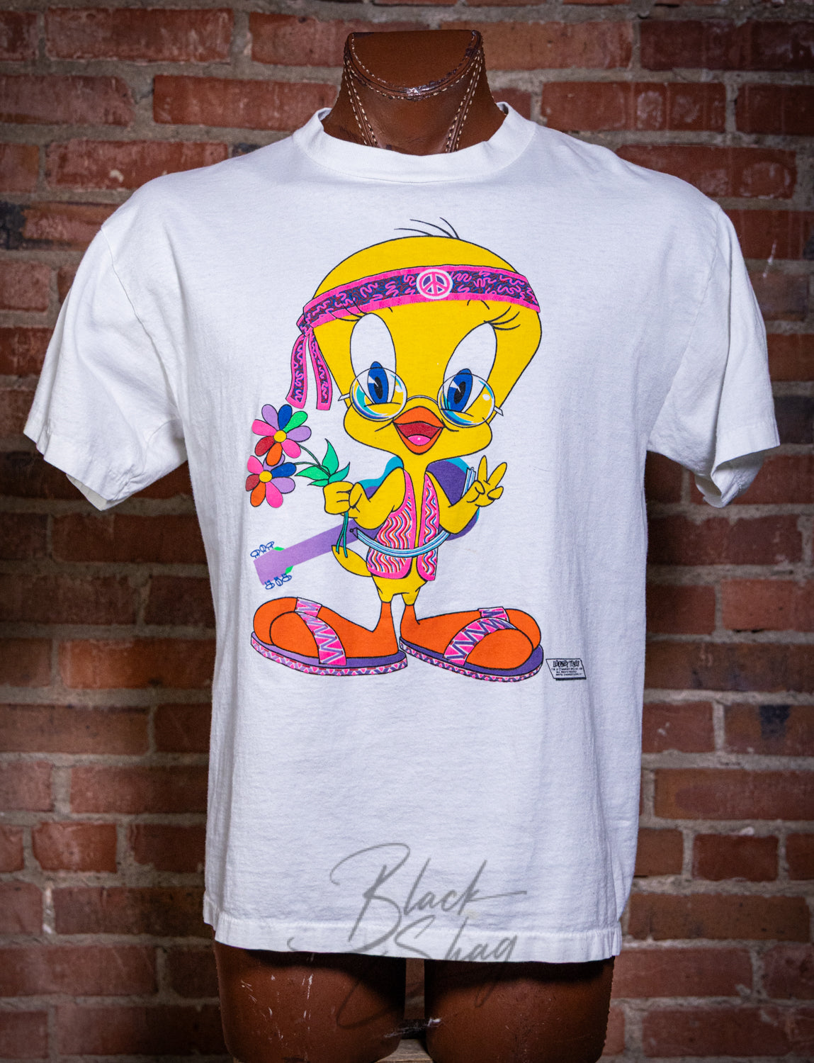 Vintage 1988 Tweety Bird Hippie Graphic T Shirt XL