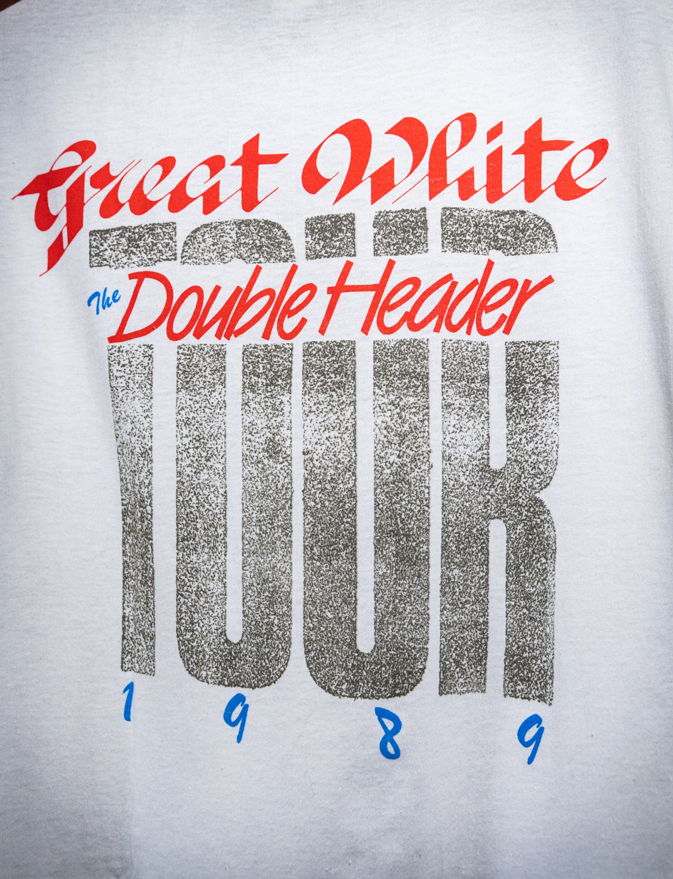 Vintage 1989 Great White Bone Head Concert T Shirt L/XL – Black