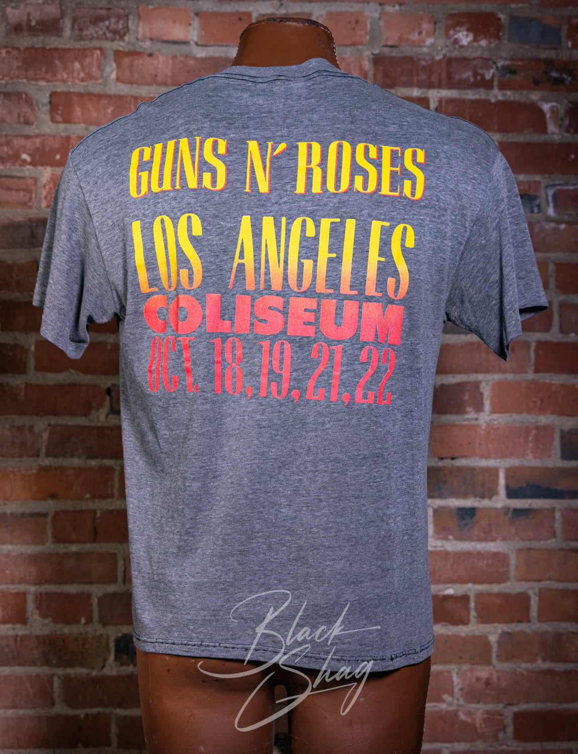Vintage 1989 Guns N Roses AFD Los Angeles Coliseum Concert T Shirt