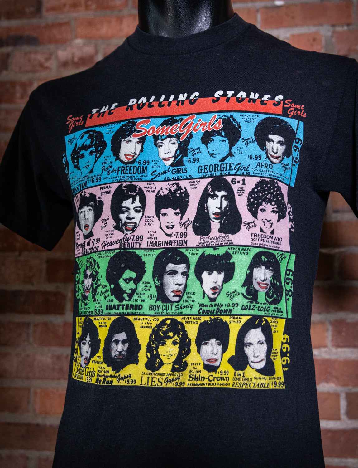 Vintage 1989 Rolling Stones Steel Wheels Tour Concert T Shirt Medium