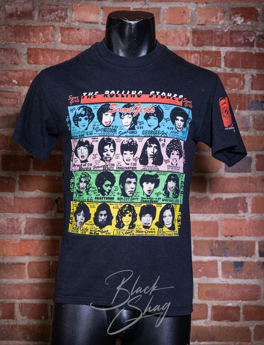 Vintage 1989 Rolling Stones Steel Wheels Tour Concert T Shirt Medium