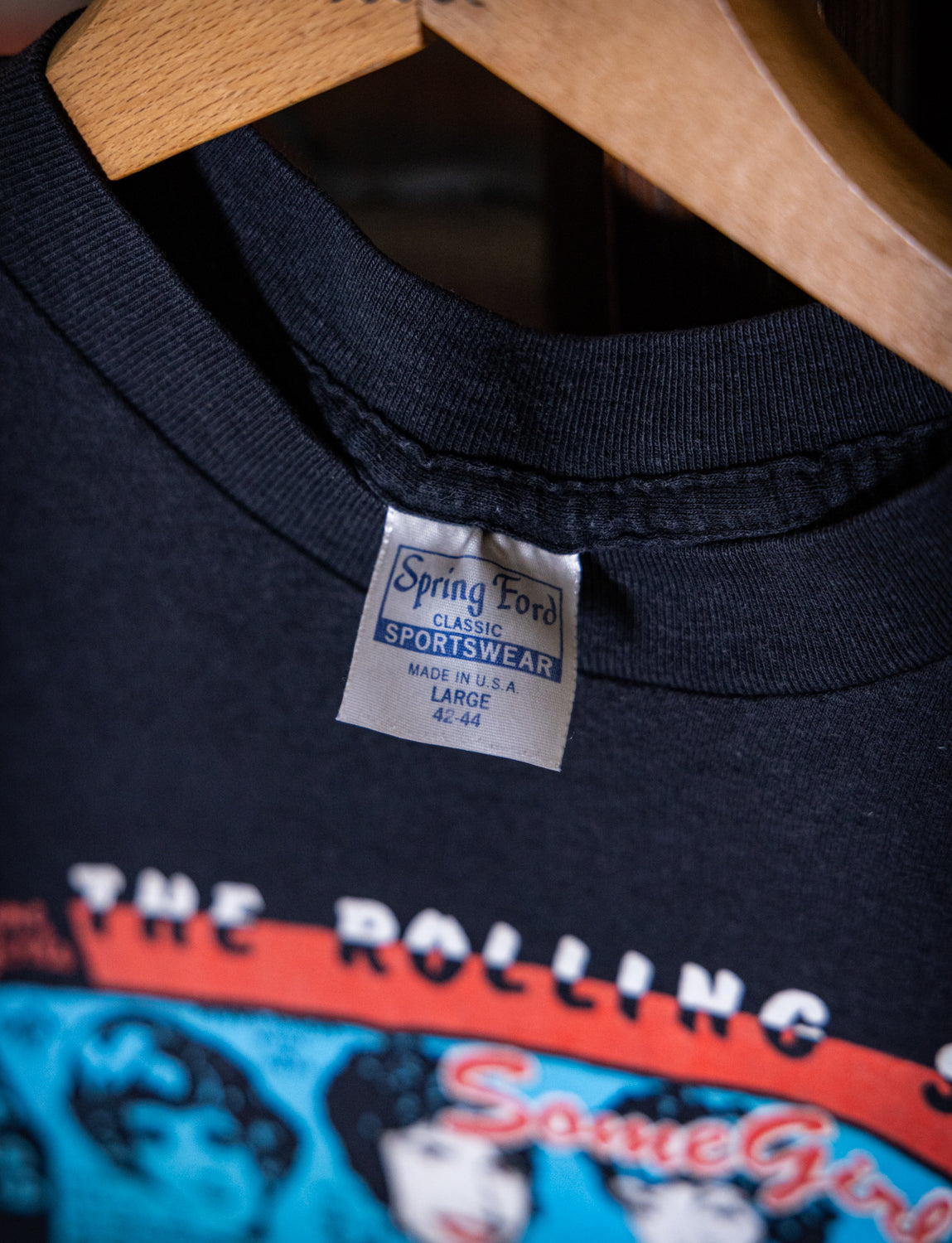 Vintage 1989 Rolling Stones Steel Wheels Tour Concert T Shirt Medium