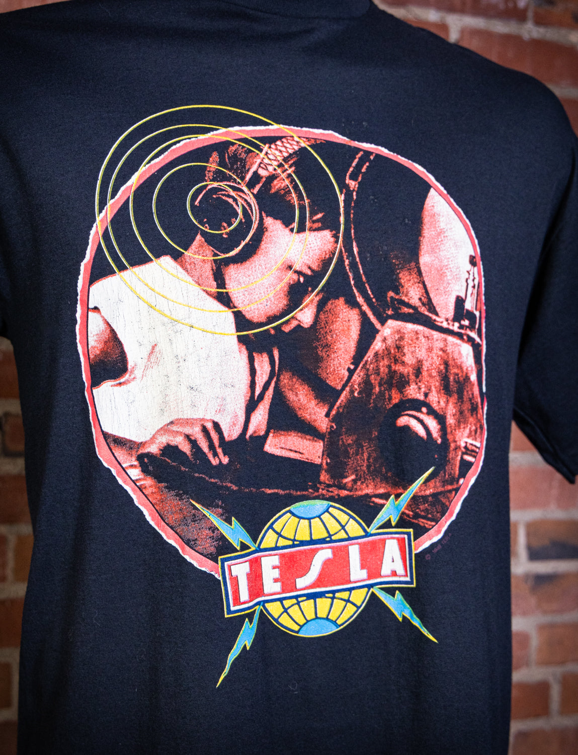 Vintage 1989 Tesla World Tour Concert T Shirt Large