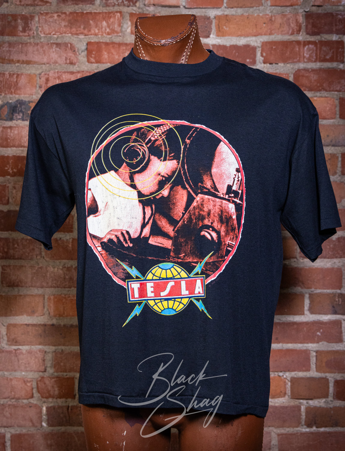 Vintage 1989 Tesla World Tour Concert T Shirt Large