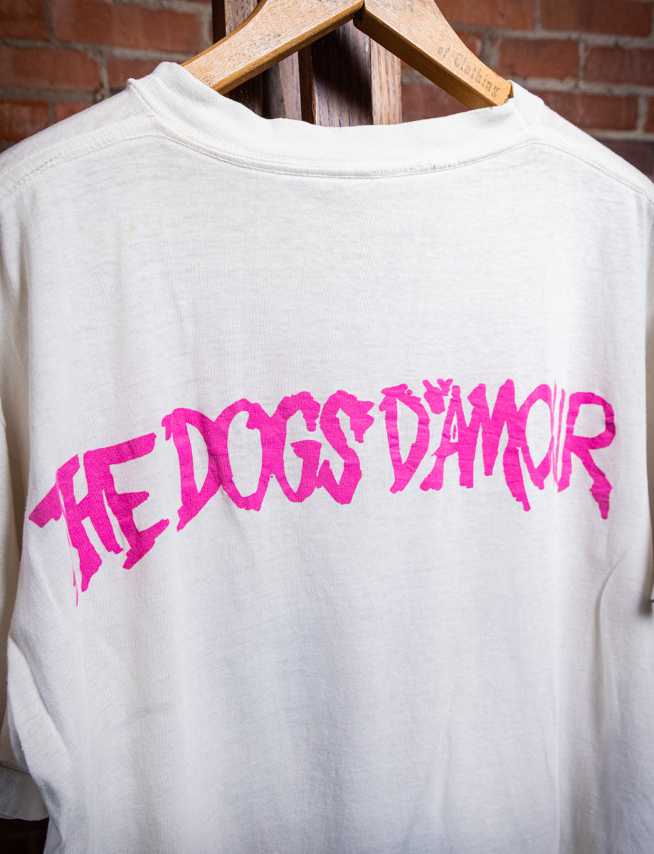 Vintage 1989 The Dogs D'Amaour Graveyard of Empty Bottles Concert T Shirt Large