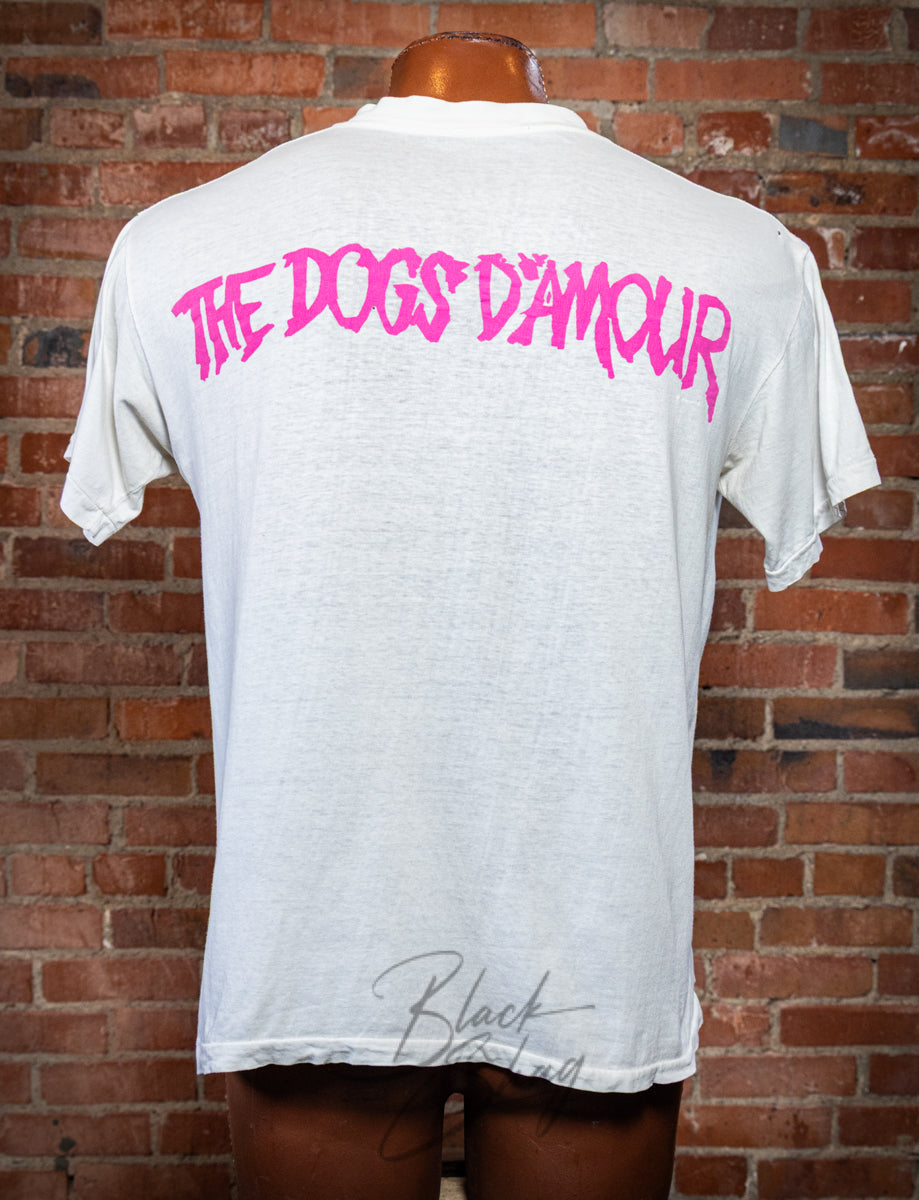 Vintage 1989 The Dogs D'Amaour Graveyard of Empty Bottles Concert T Shirt Large