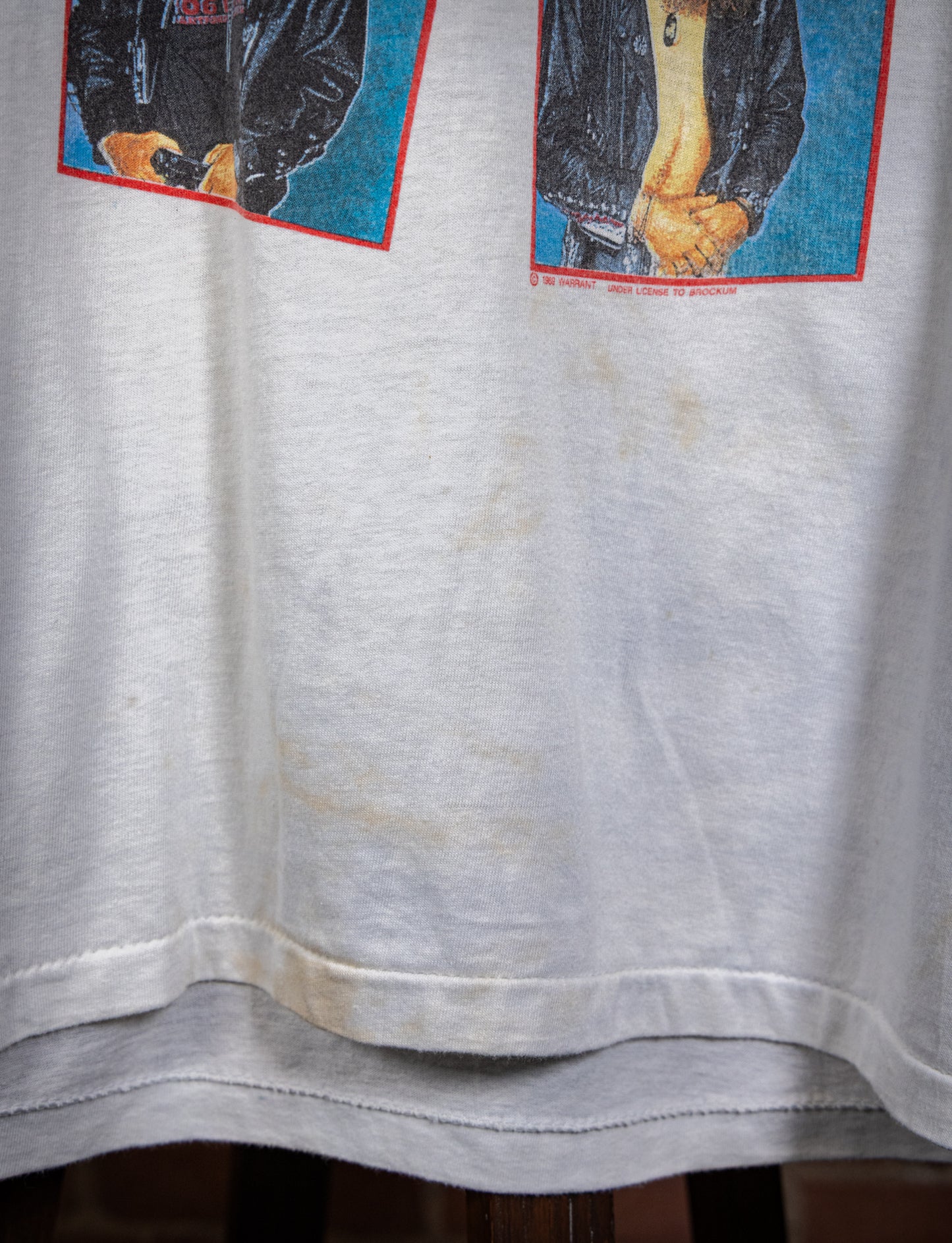Vintage 1989 Warrant Band Members Concert T Shirt XL