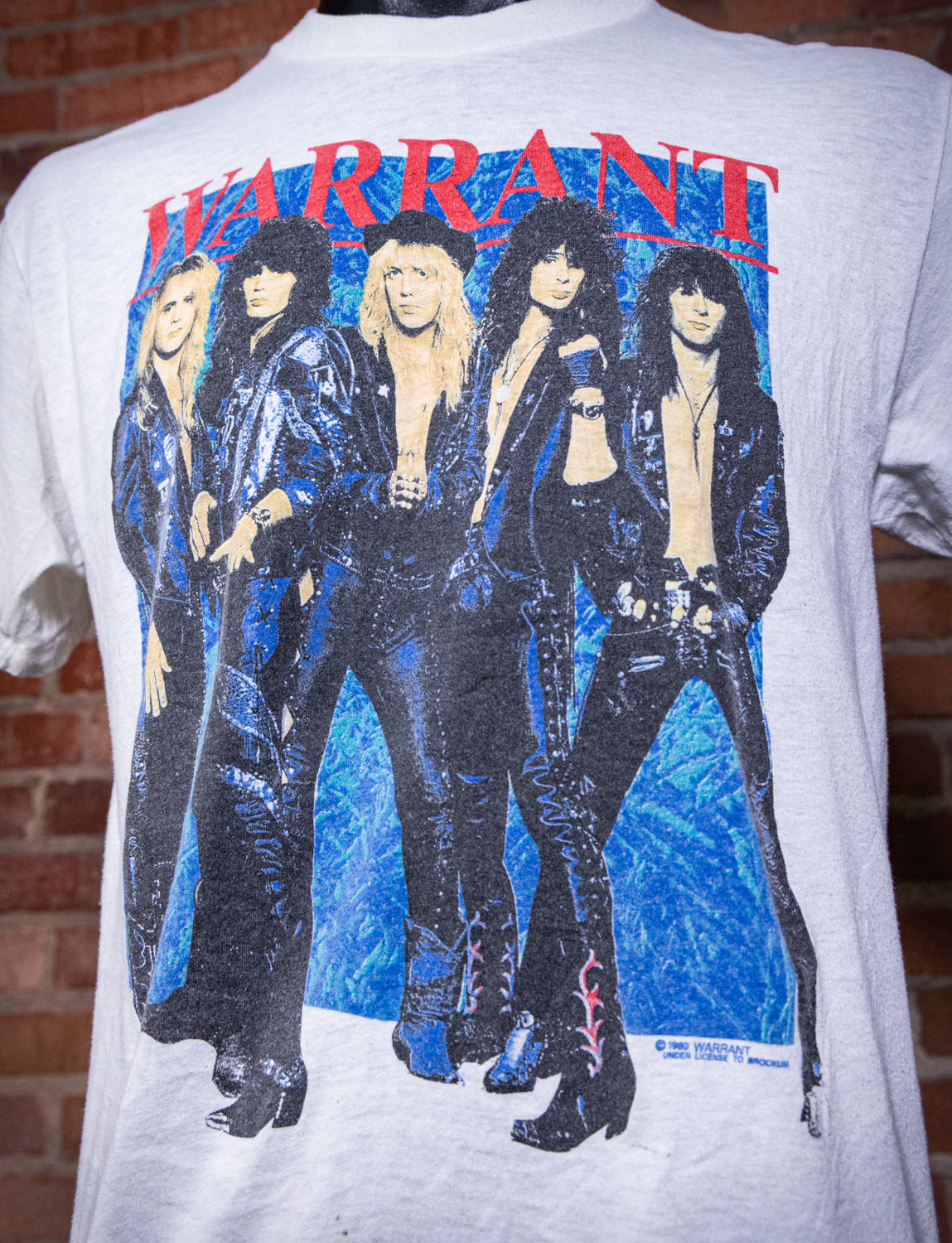 Vintage 1989 Warrant Eats America Concert T Shirt Medium/Large