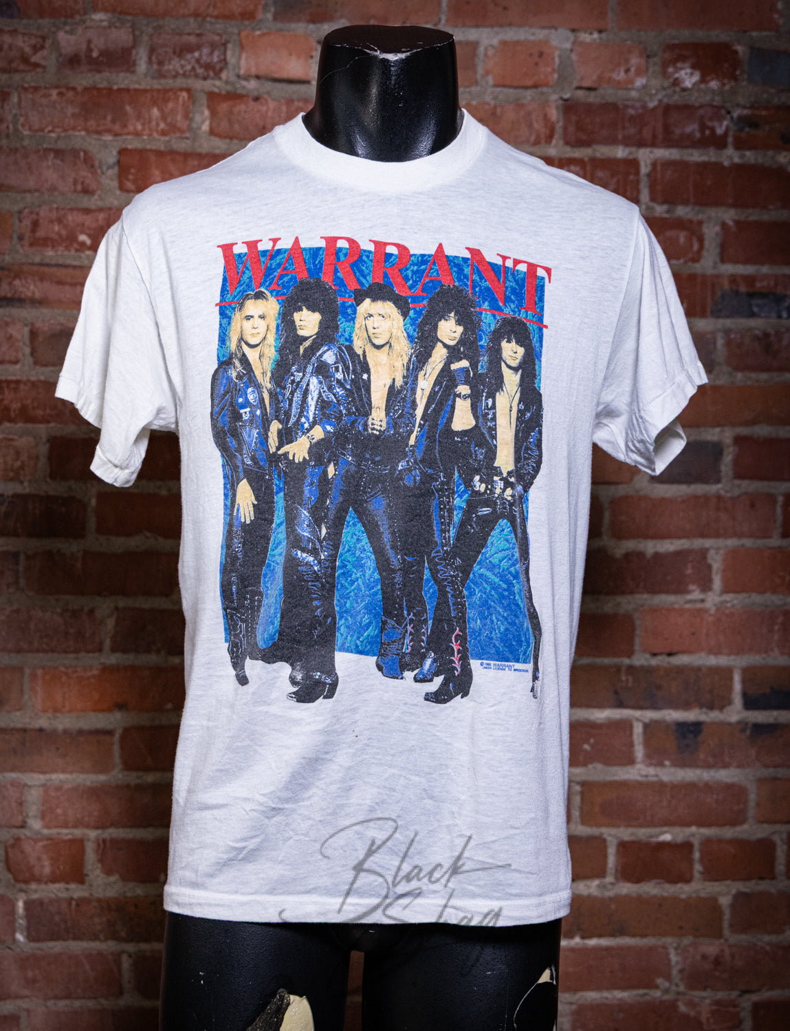 Vintage 1989 Warrant Eats America Concert T Shirt Medium/Large