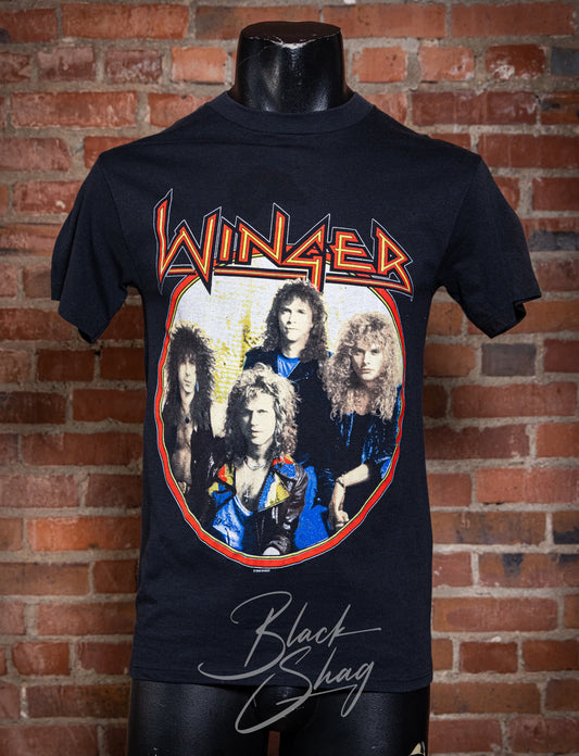 Vintage 1989 Winger Headed for a Heartbreak Concert T Shirt Small