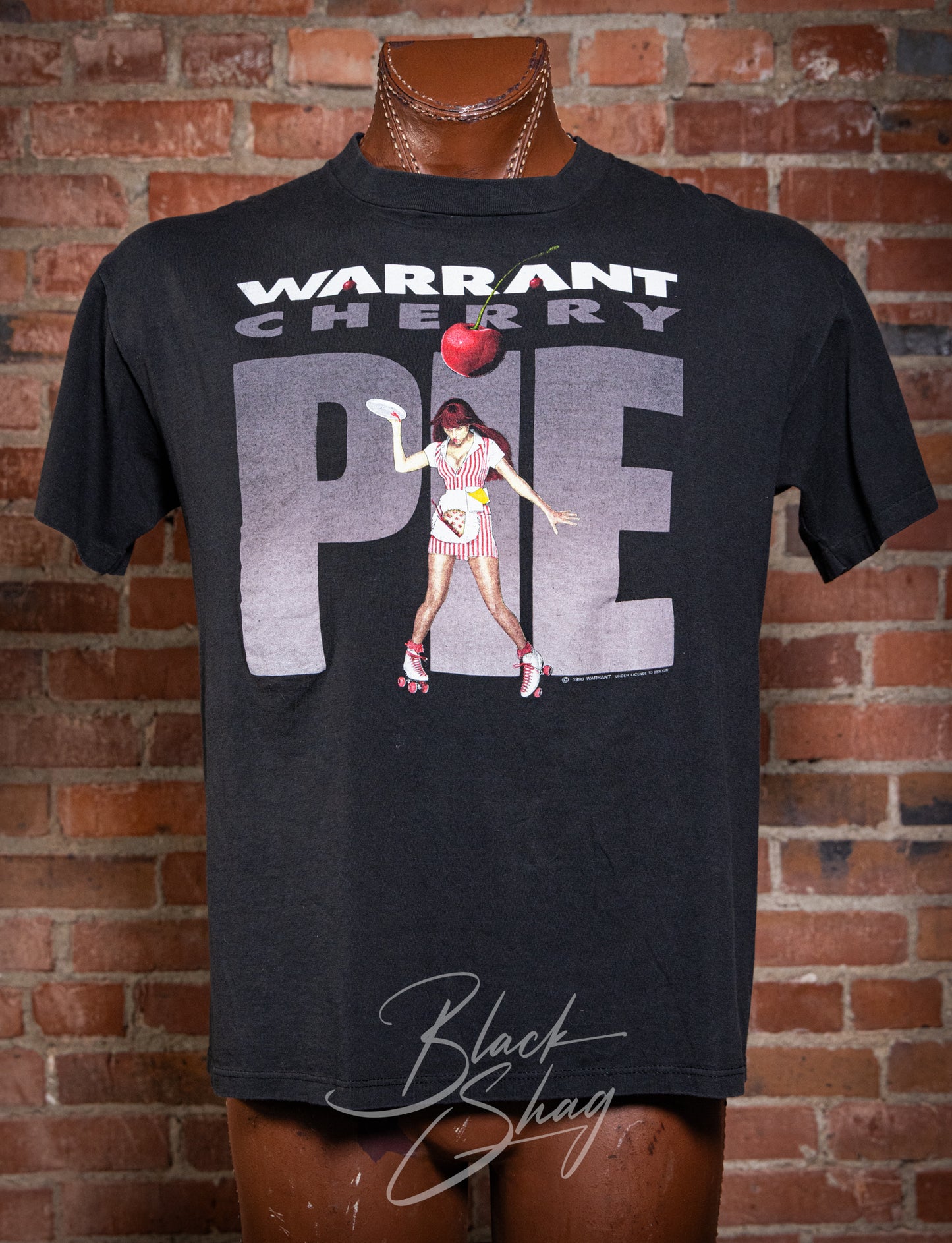 Vintage 1990/91 Warrant Cherry Pie Concert T Shirt Large