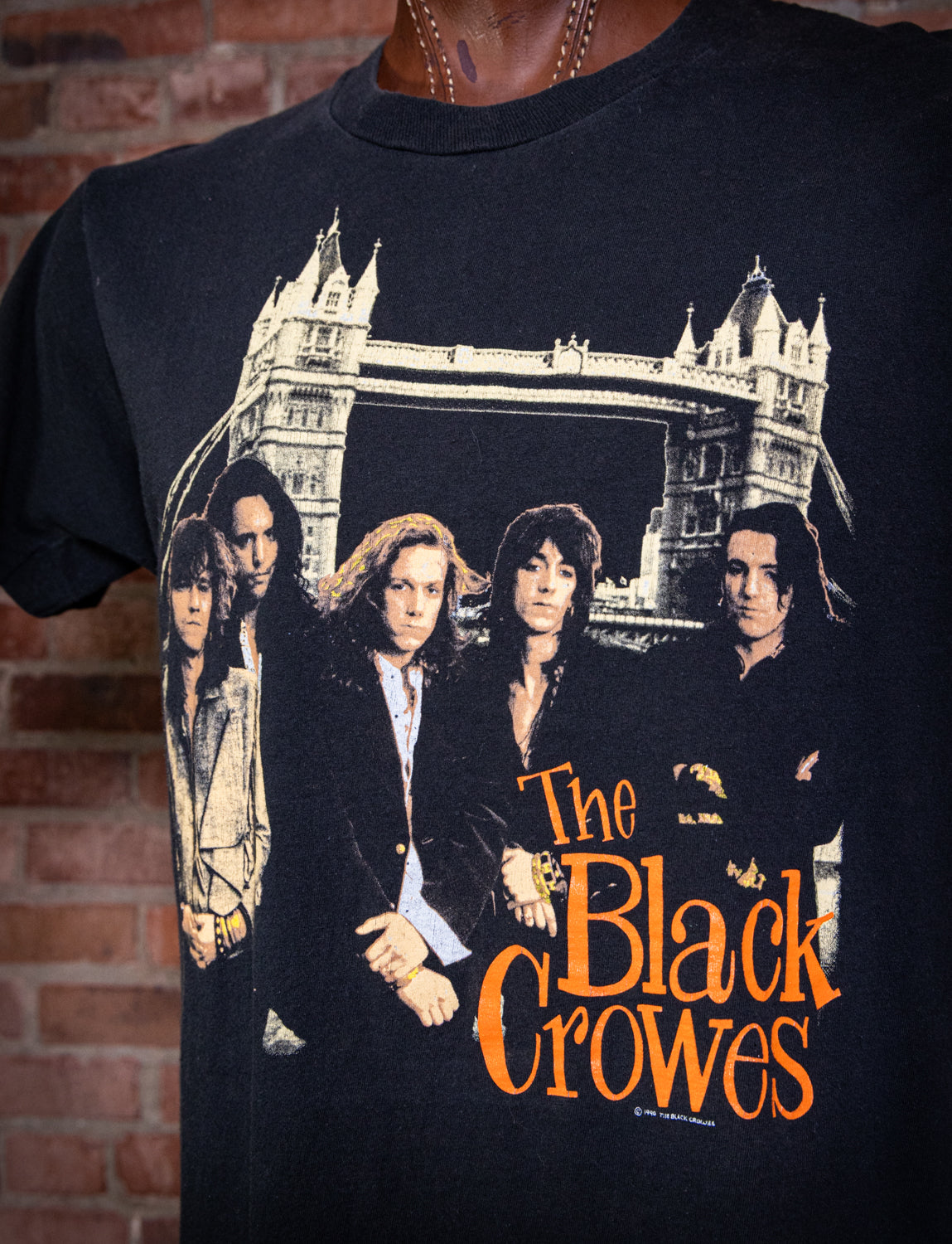 Vintage 1990 Black Crowes Shaker Your Money Maker World Tour Concert T Shirt Large