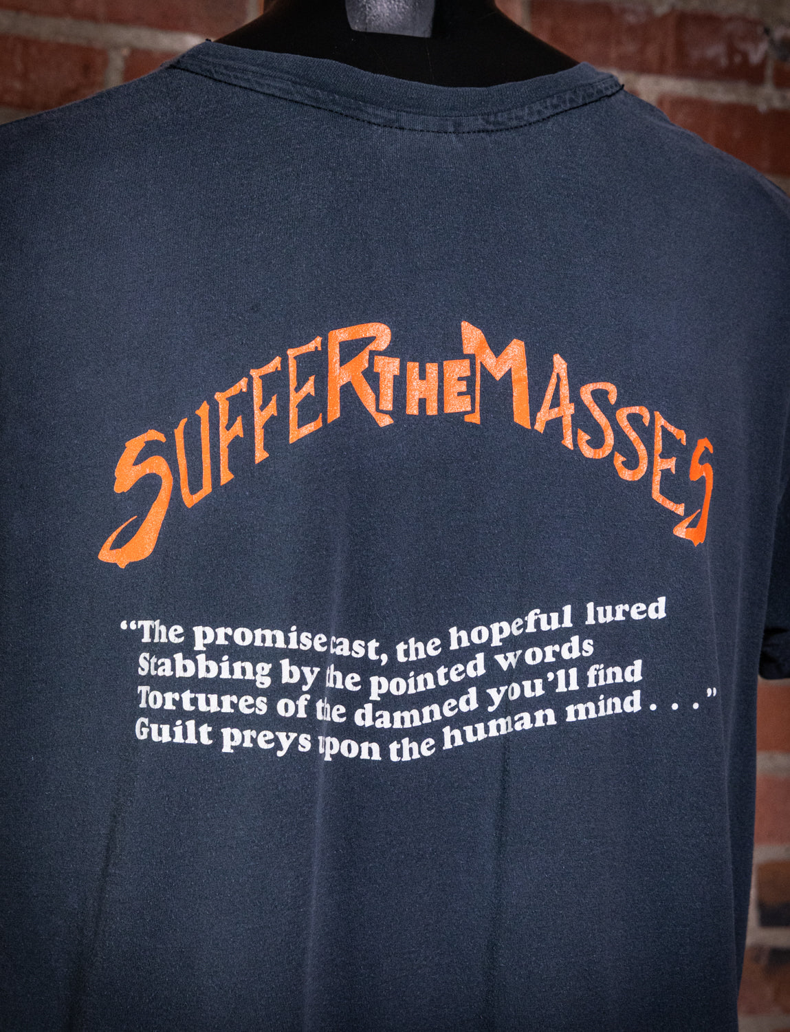 Vintage 1990 Flotsam and Jetsam Suffer the Masses Concert T Shirt XL