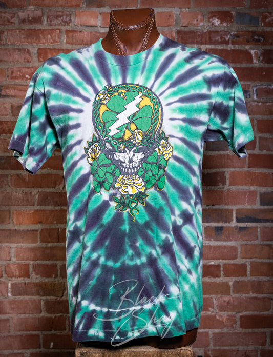Vintage 1990 Grateful Dead St Patricks Day Tie Dye Concert T Shirt XL