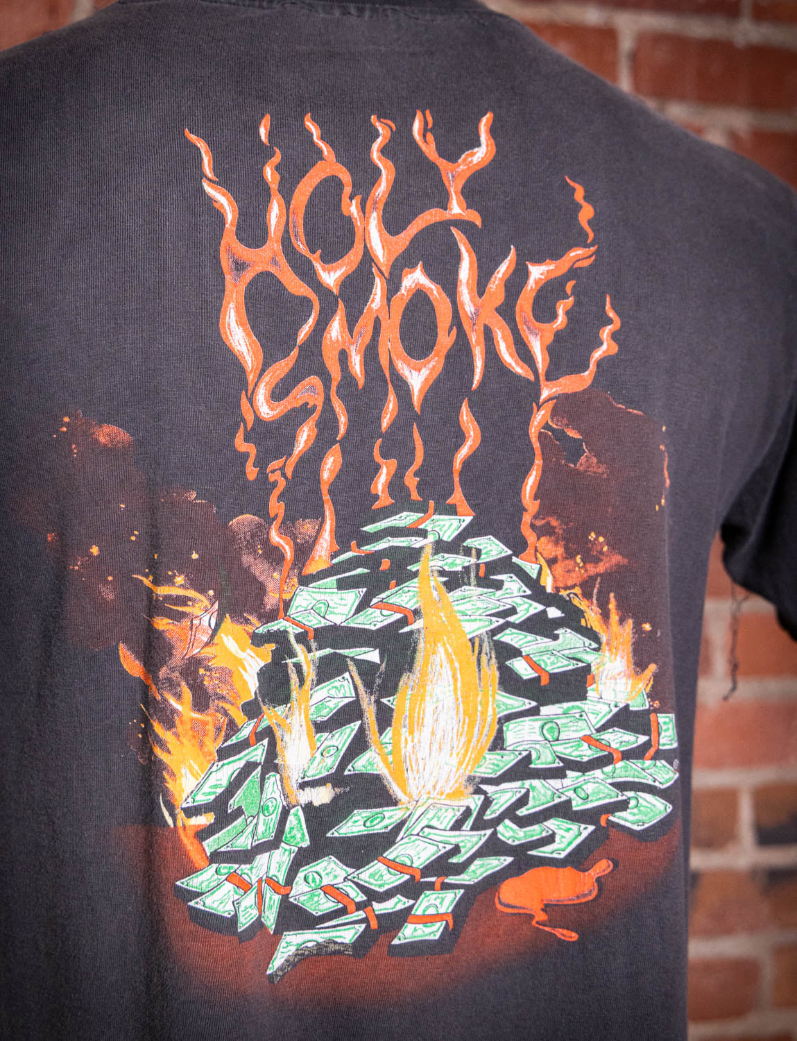 Vintage 1990 Iron Maiden Holy Smoke Concert T Shirt Large