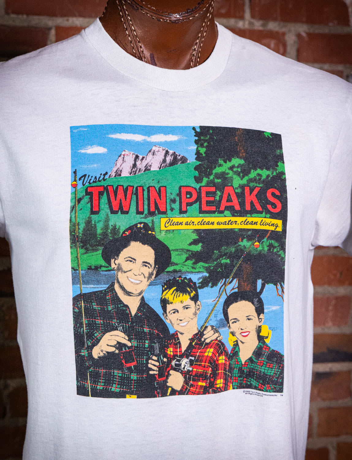 Vintage 1990 Visit Twin Peaks Graphic T Shirt Large