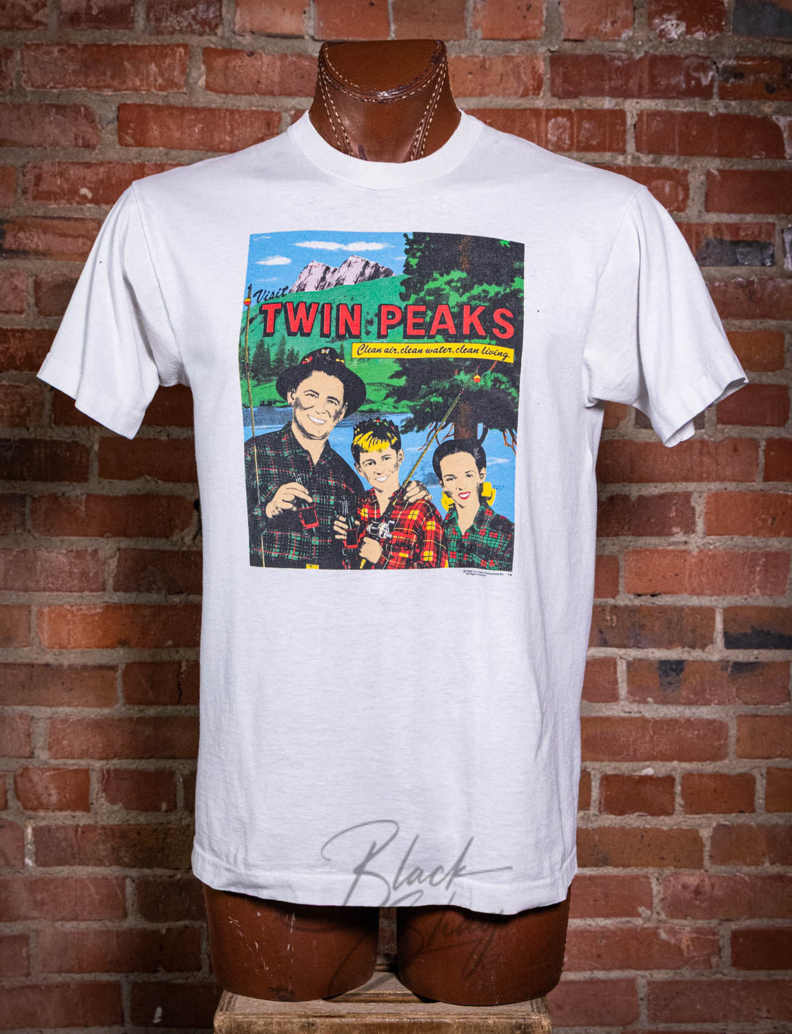 Vintage 1990 Visit Twin Peaks Graphic T Shirt Large