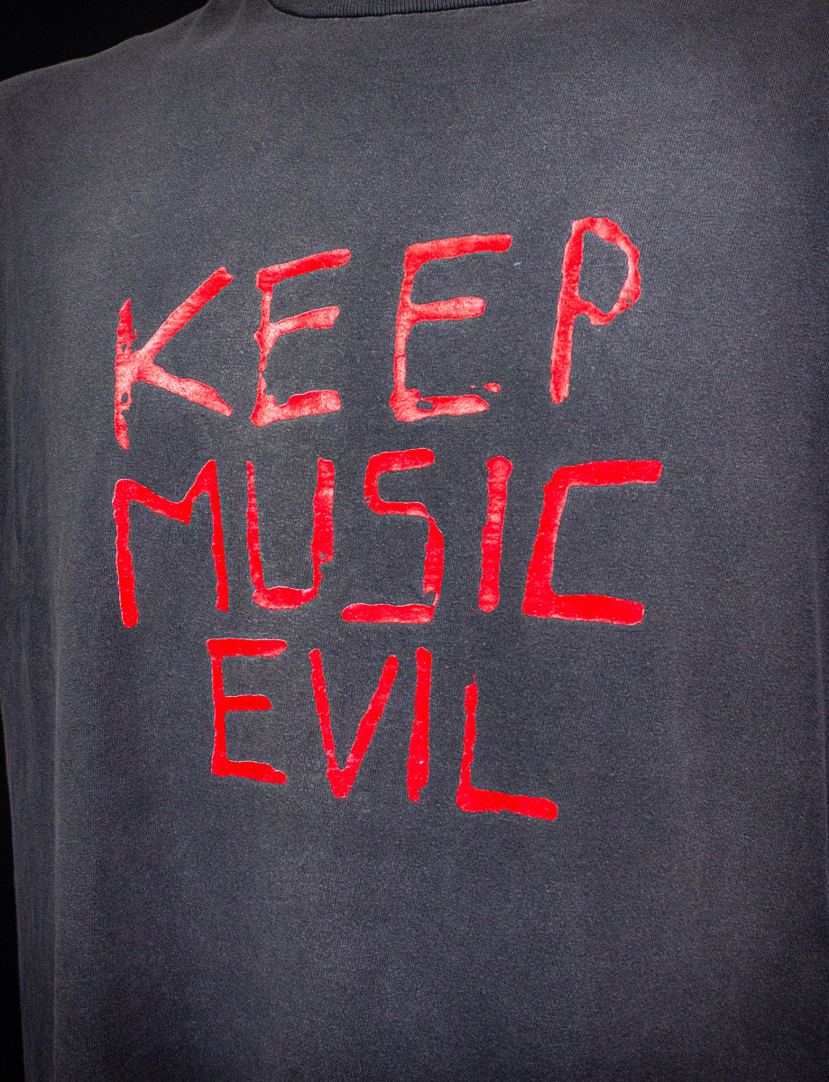 Vintage 1991 Fatima Mansions Keep Music Evil Concert T Shirt XL