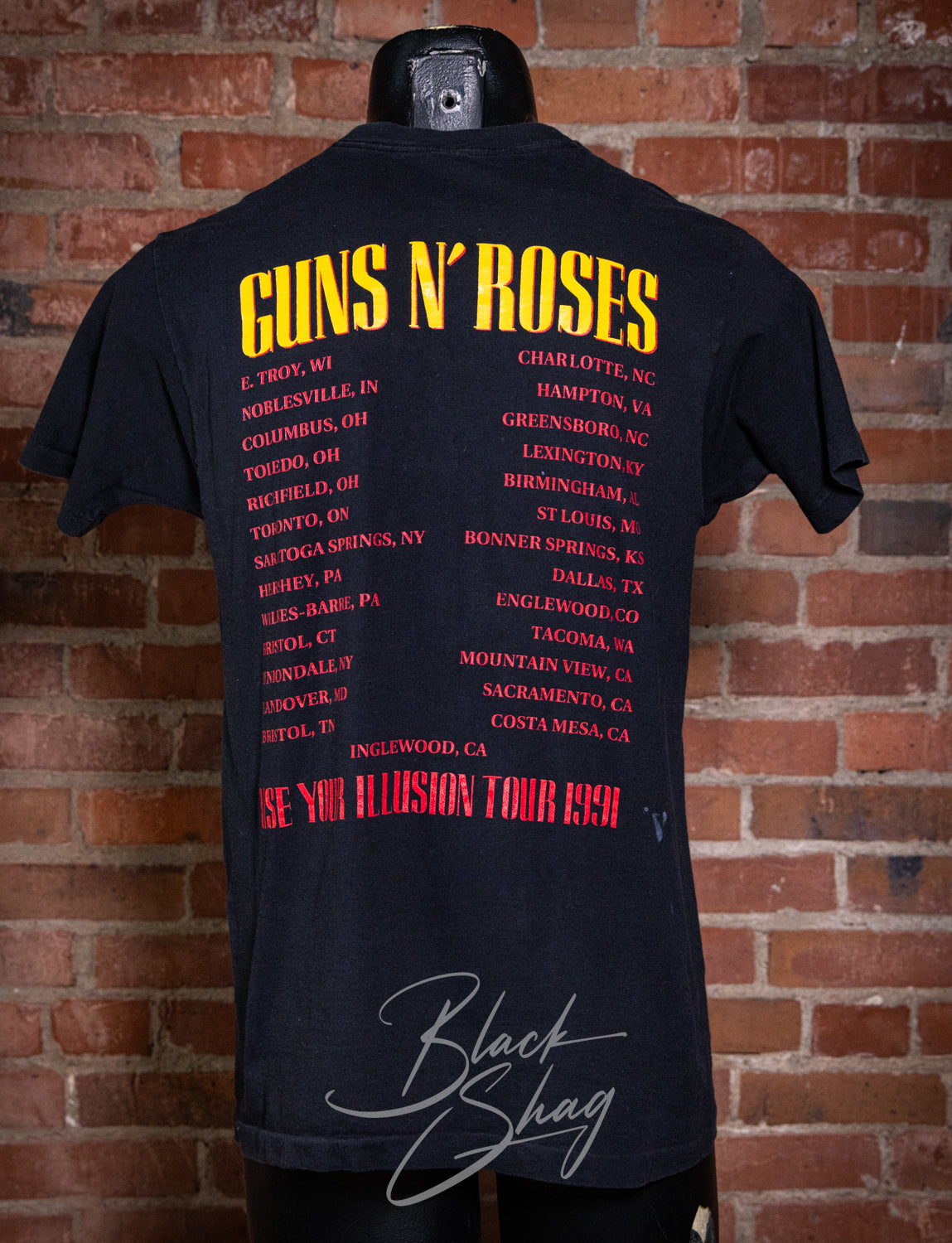 Vintage 1991 Guns N' Roses Use Your Illusion 1 Concert T Shirt Medium