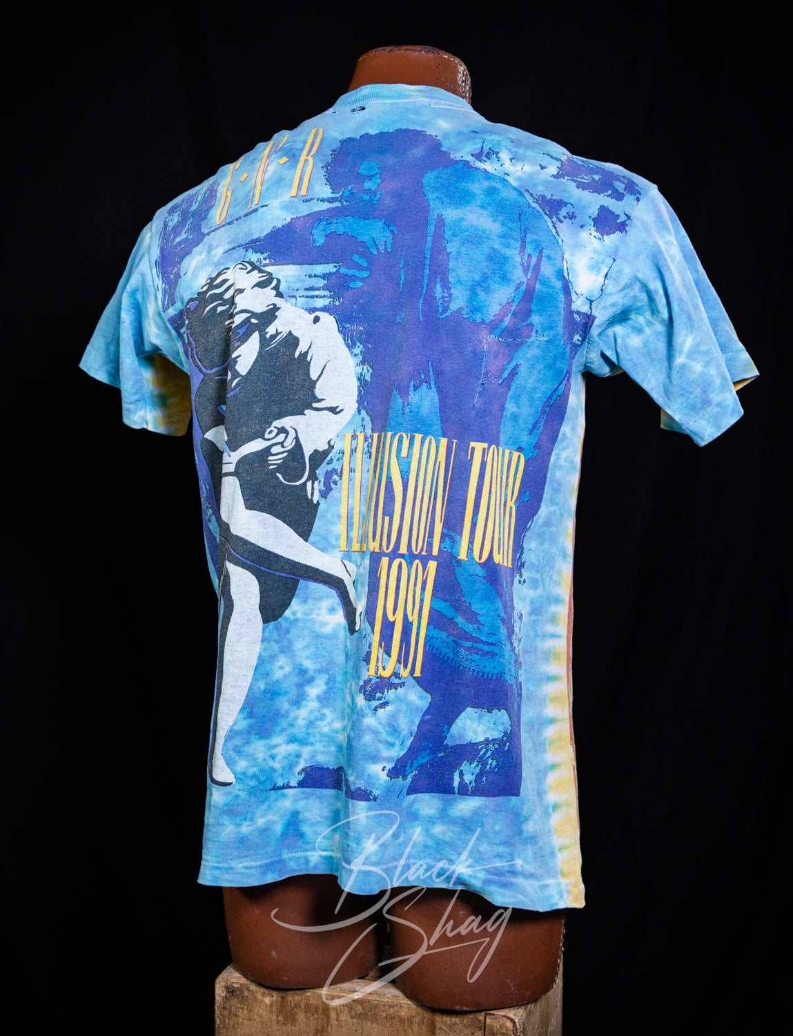 Vintage 1991 Guns n Roses Use Your Illusion AOP Concert T Shirt Large