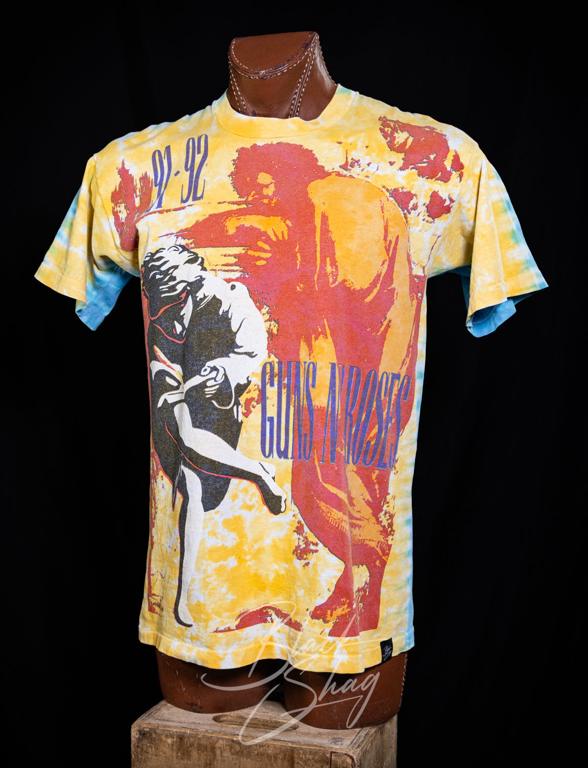 Vintage 1991 Guns n Roses Use Your Illusion AOP Concert T Shirt Large